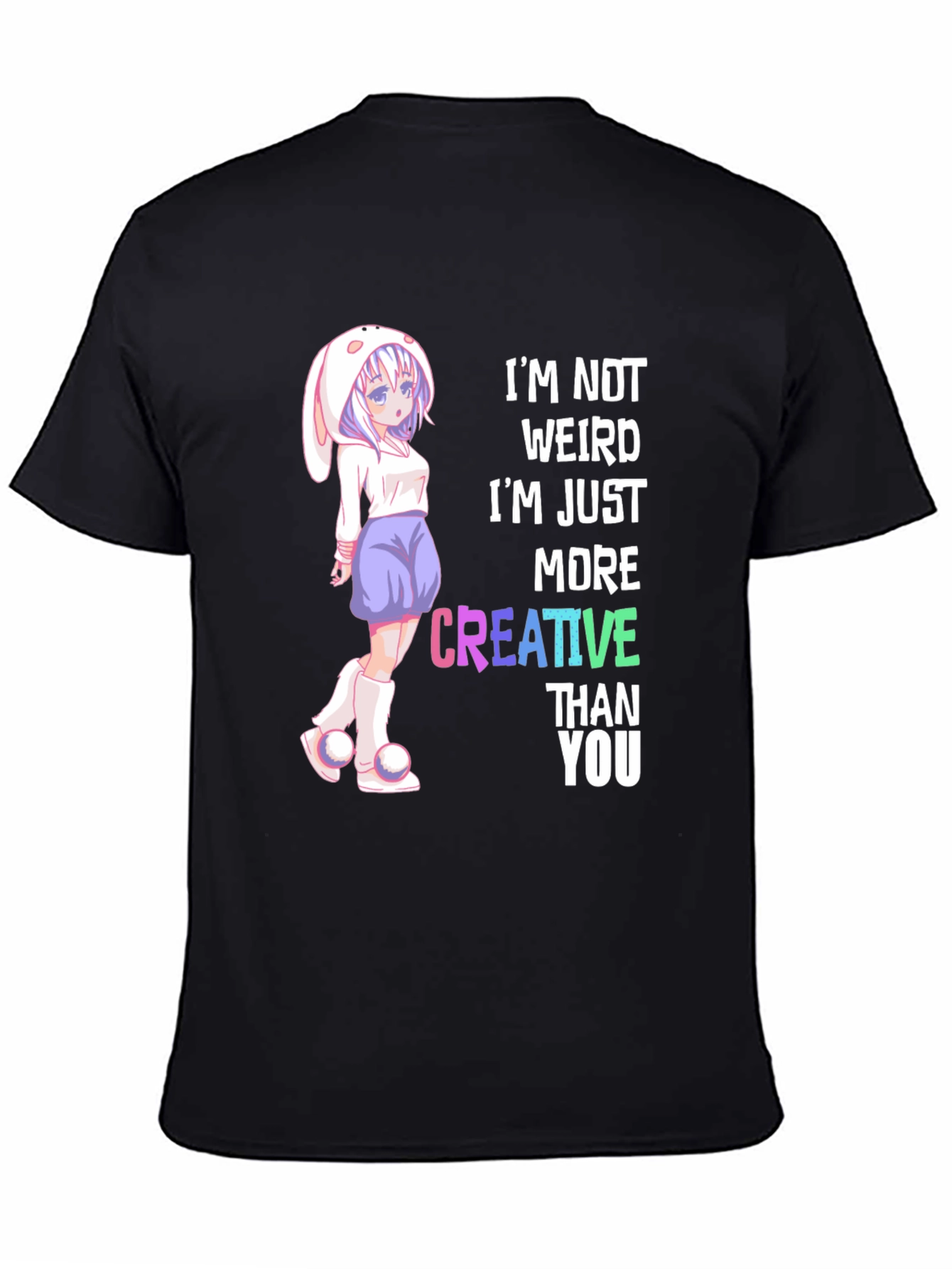 Creative Anime Style Graphic T-Shirt