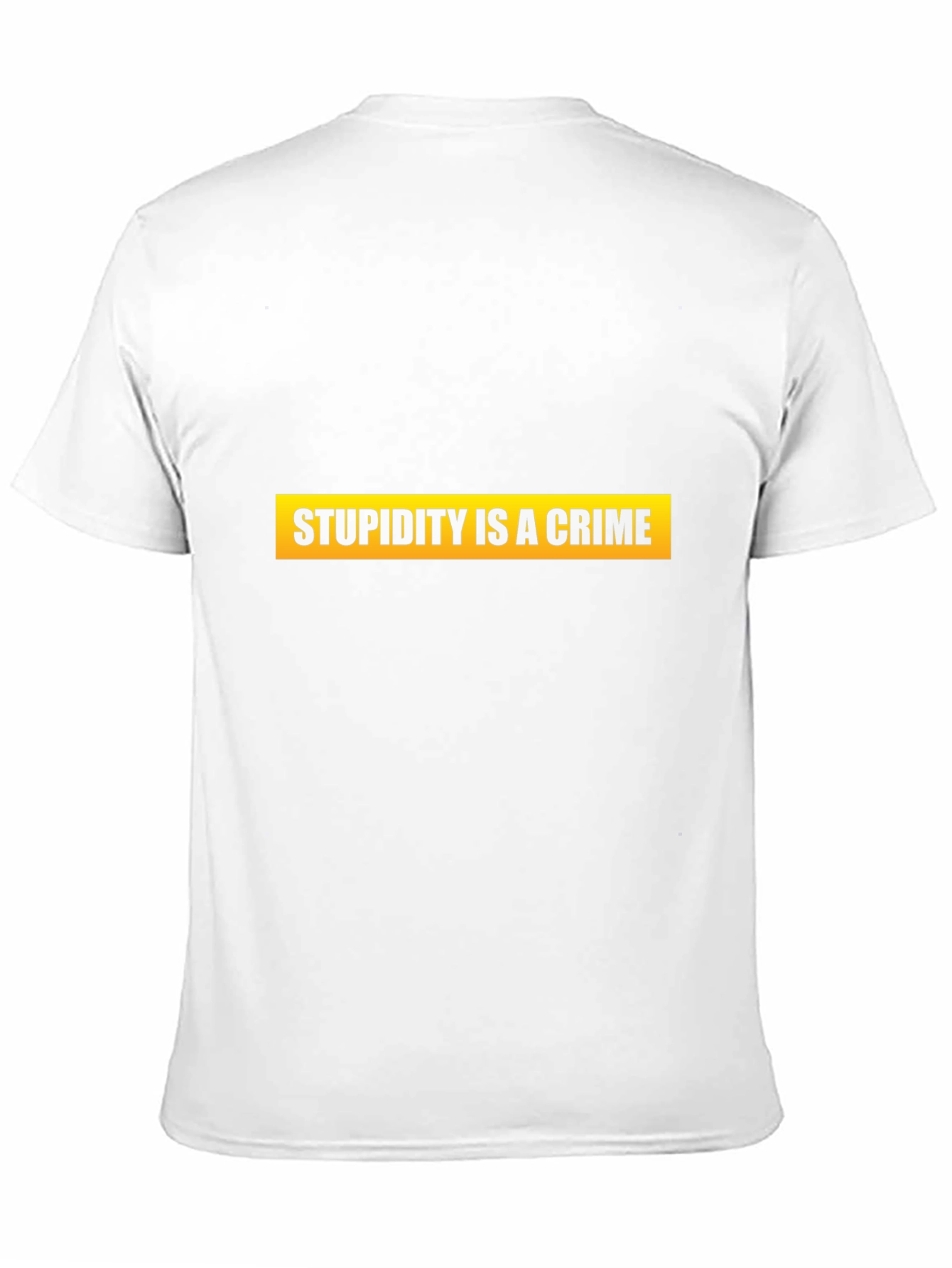 Stupidity is a Crime Graphic Tee - Black