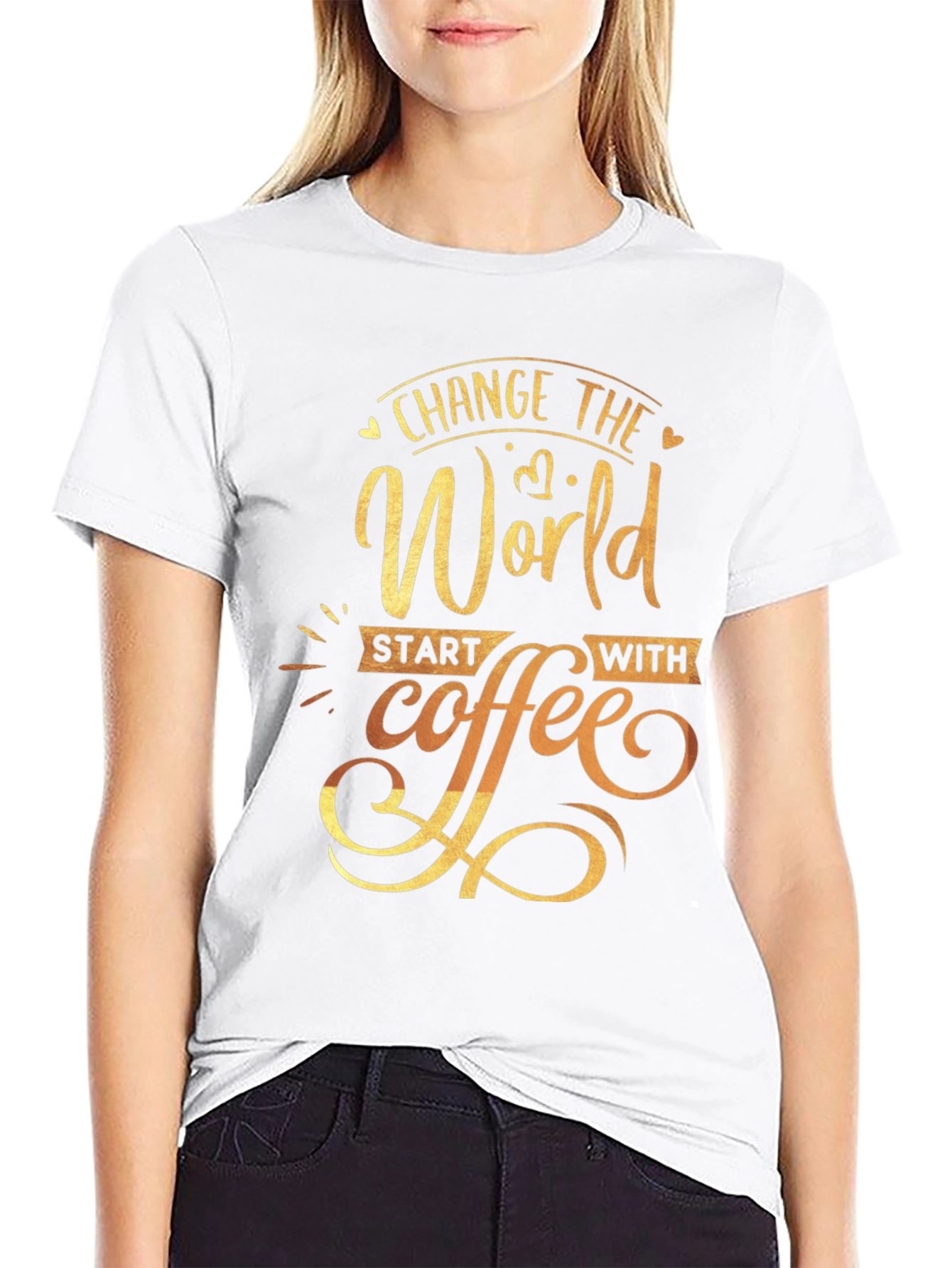 Change the World Coffee Graphic Tee