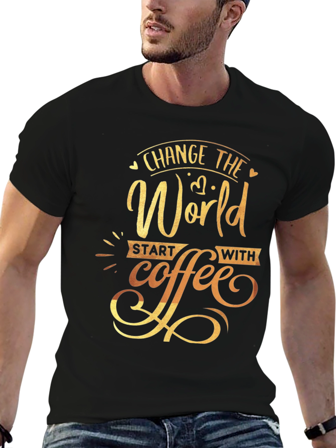 Change the World Coffee Graphic Tee