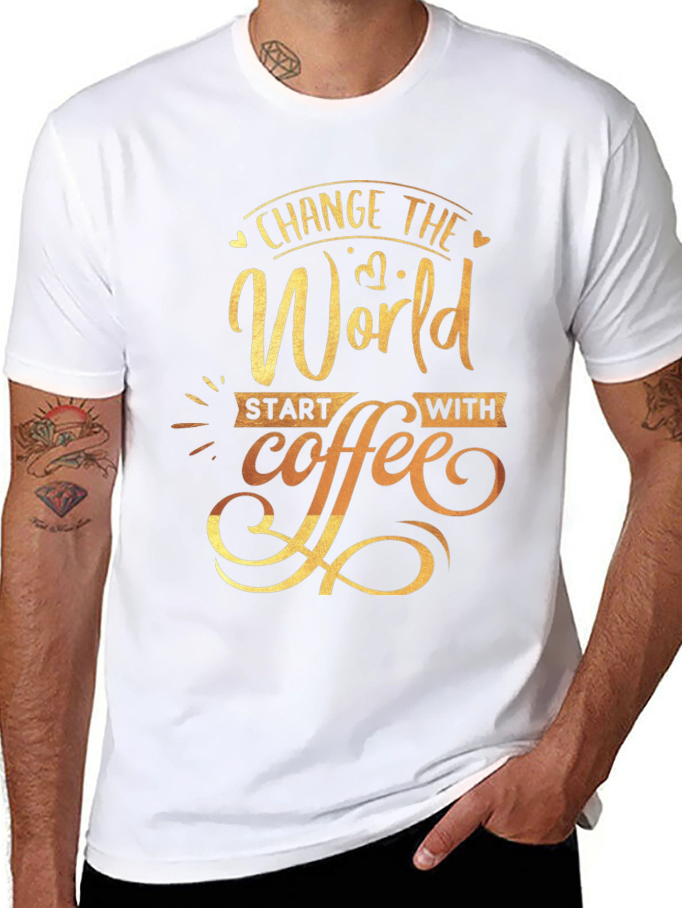 Change the World Coffee Graphic Tee
