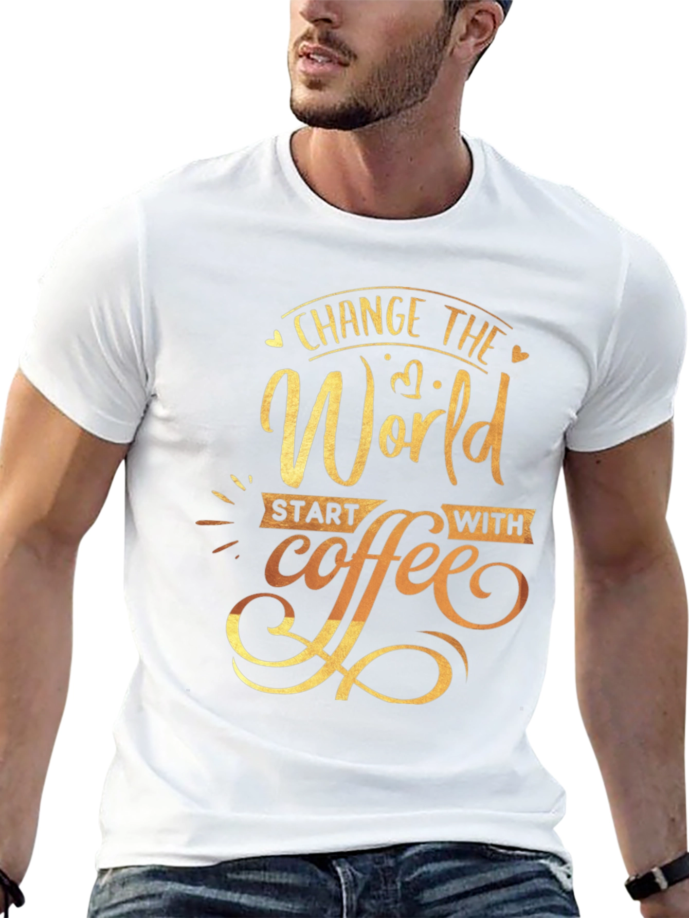 Change the World Coffee Graphic Tee