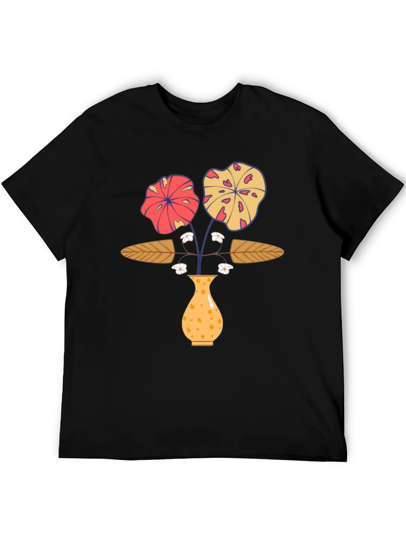 Floral Vase Graphic Print T-Shirt