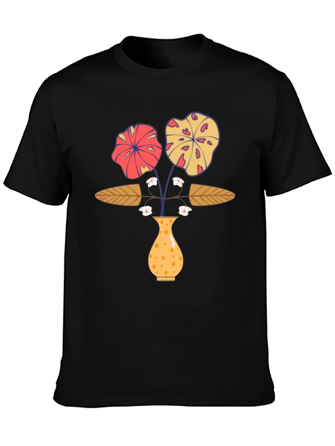 Floral Vase Graphic Print T-Shirt