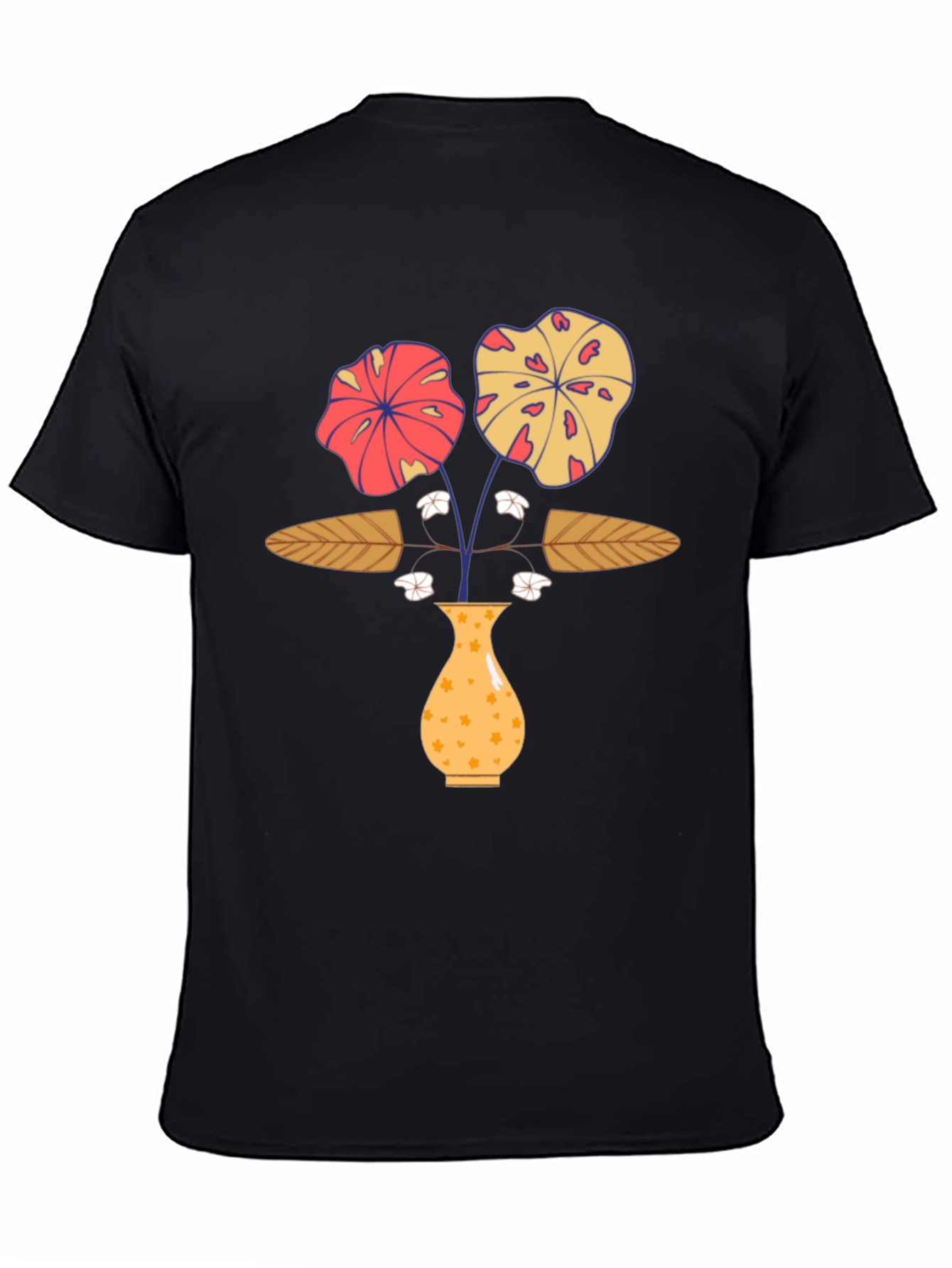 Floral Vase Graphic Print T-Shirt