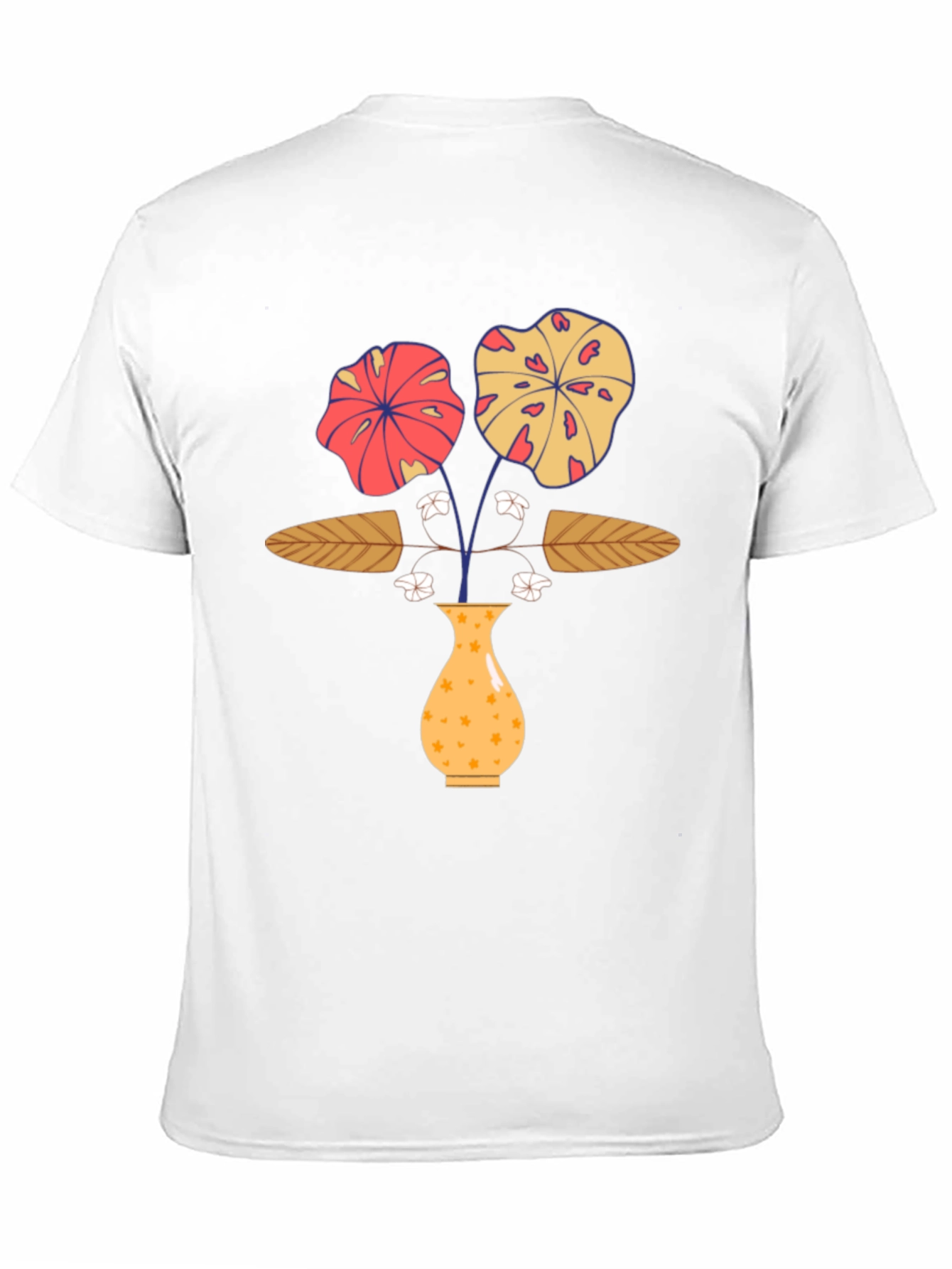 Floral Vase Graphic Print T-Shirt