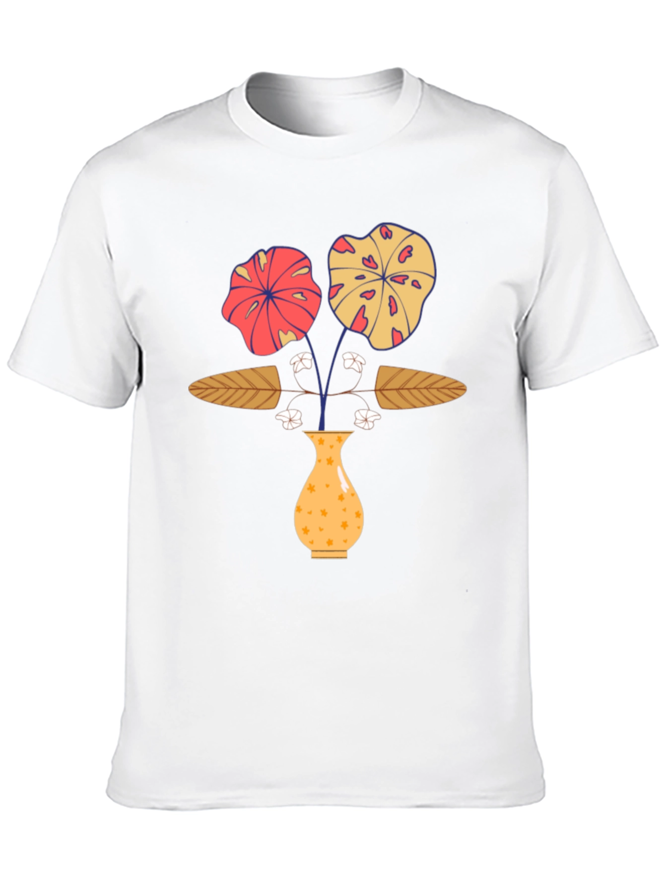 Floral Vase Graphic Print T-Shirt