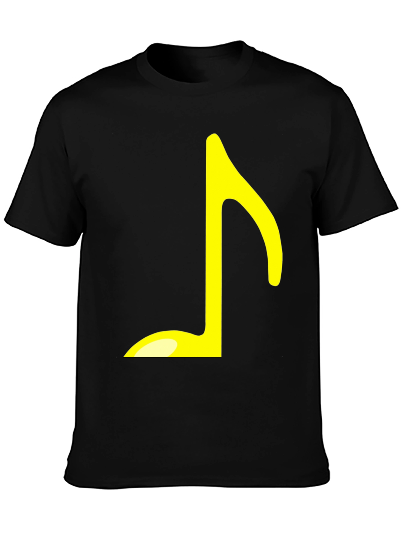 Musical Note Graphic T-Shirt - Black