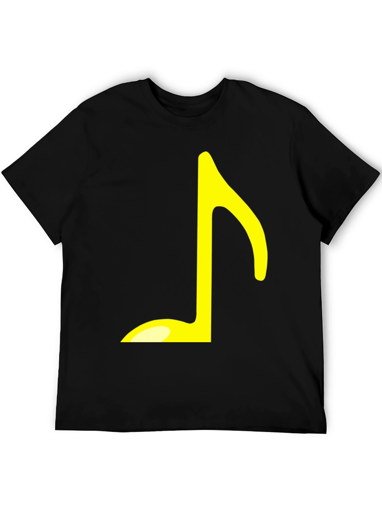 Musical Note Graphic T-Shirt - Black