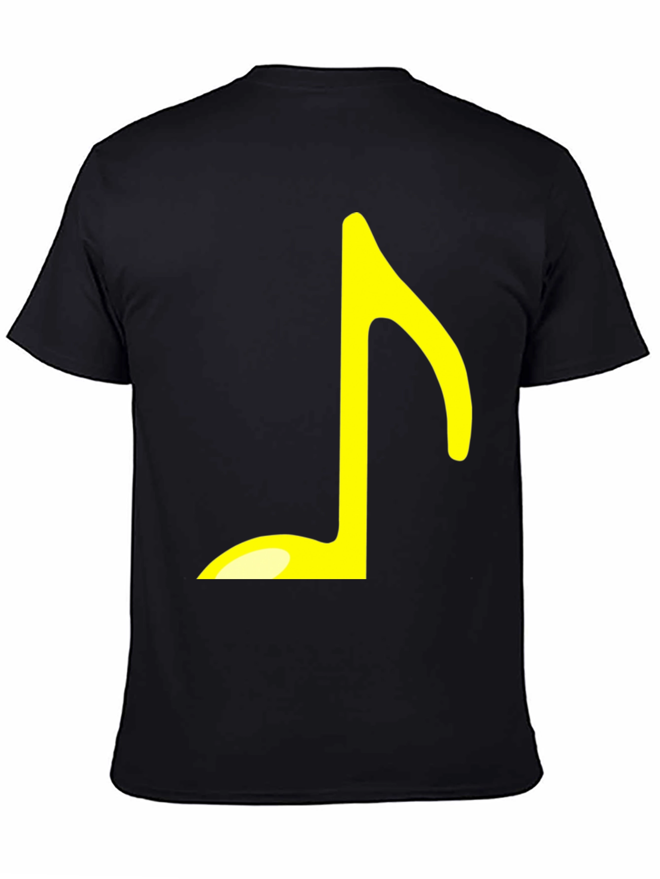 Musical Note Graphic T-Shirt - Black