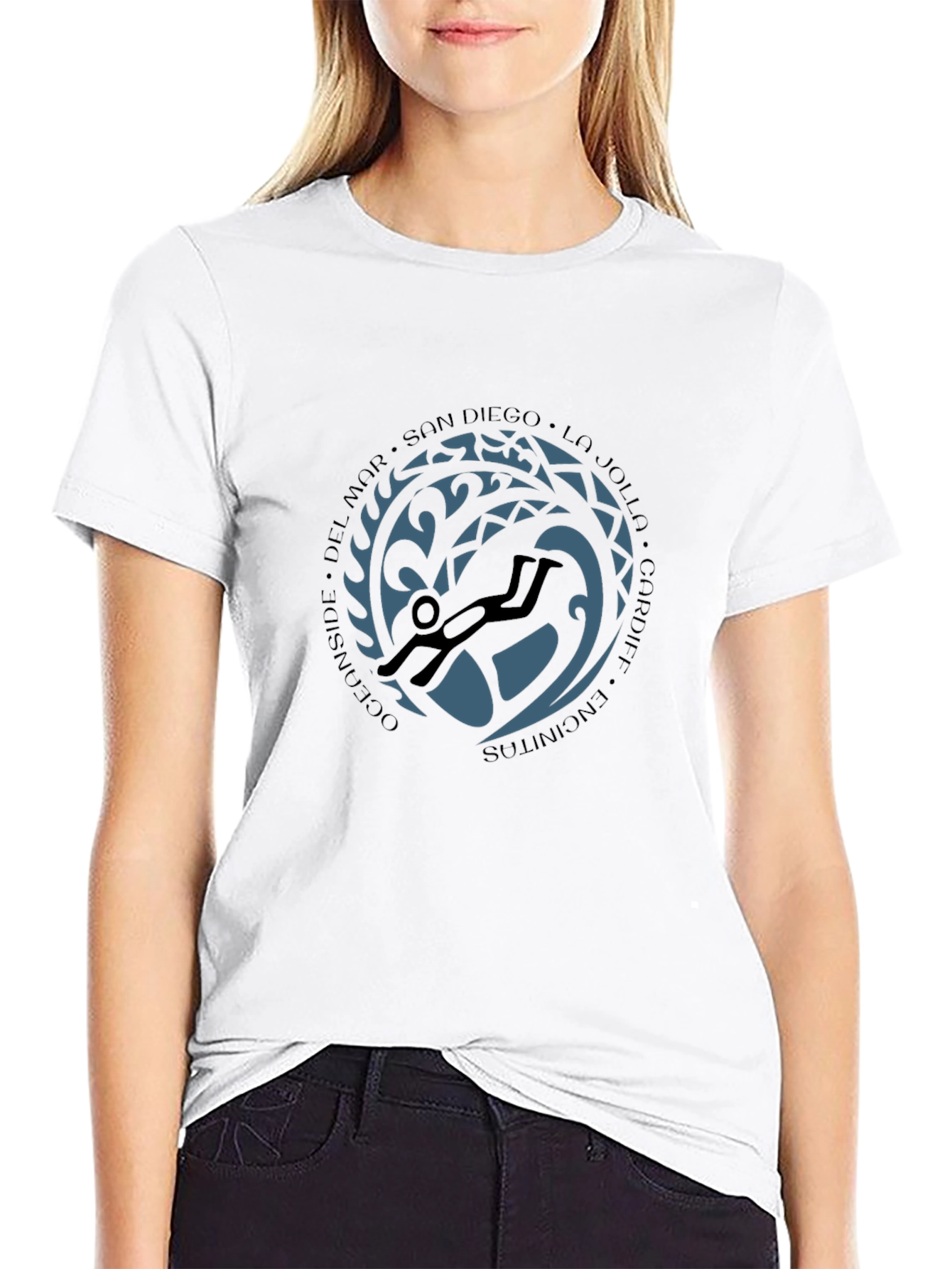 Diver Circle Graphic Tee - San Diego Dive Spots