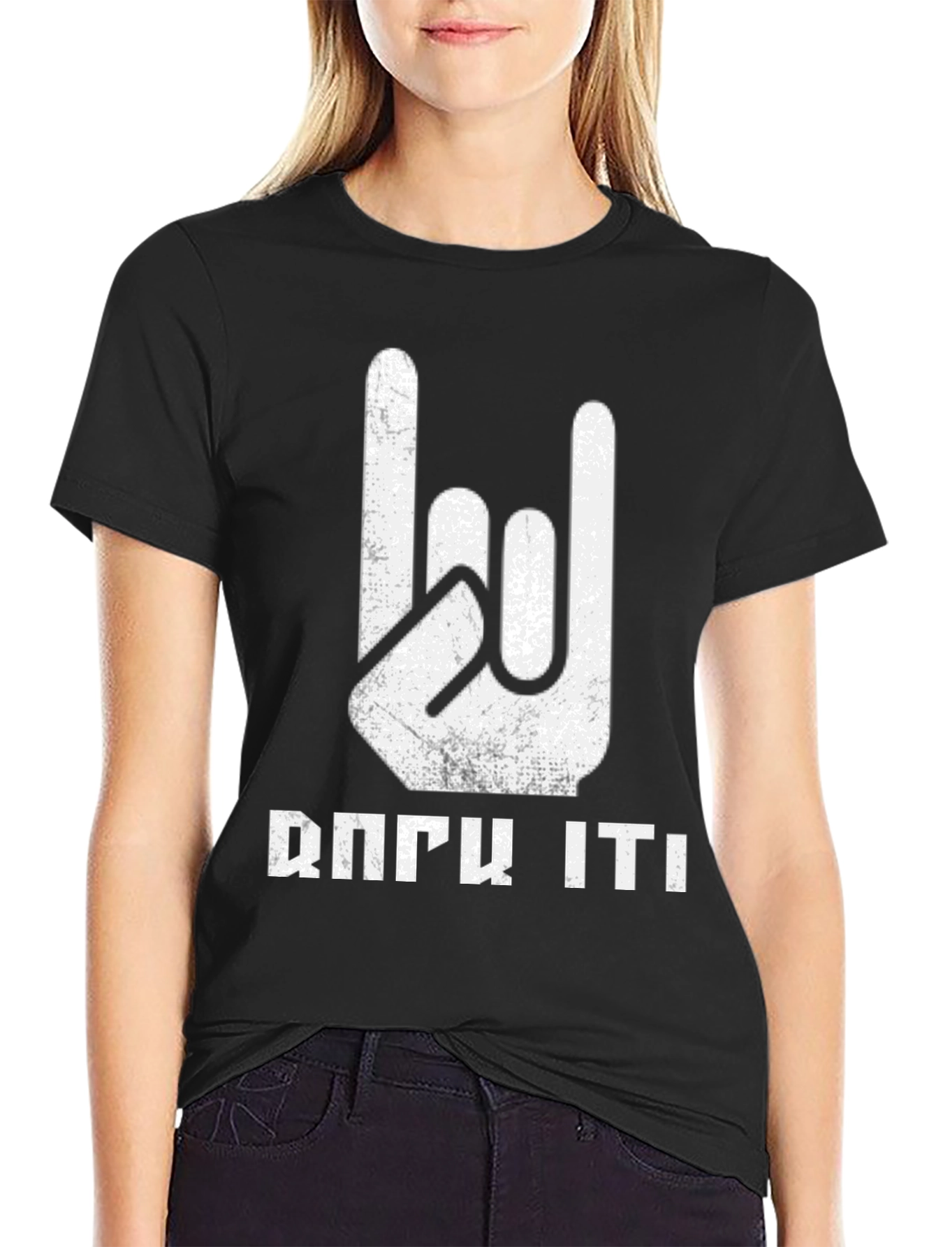 Rock It! Black Graphic Tee