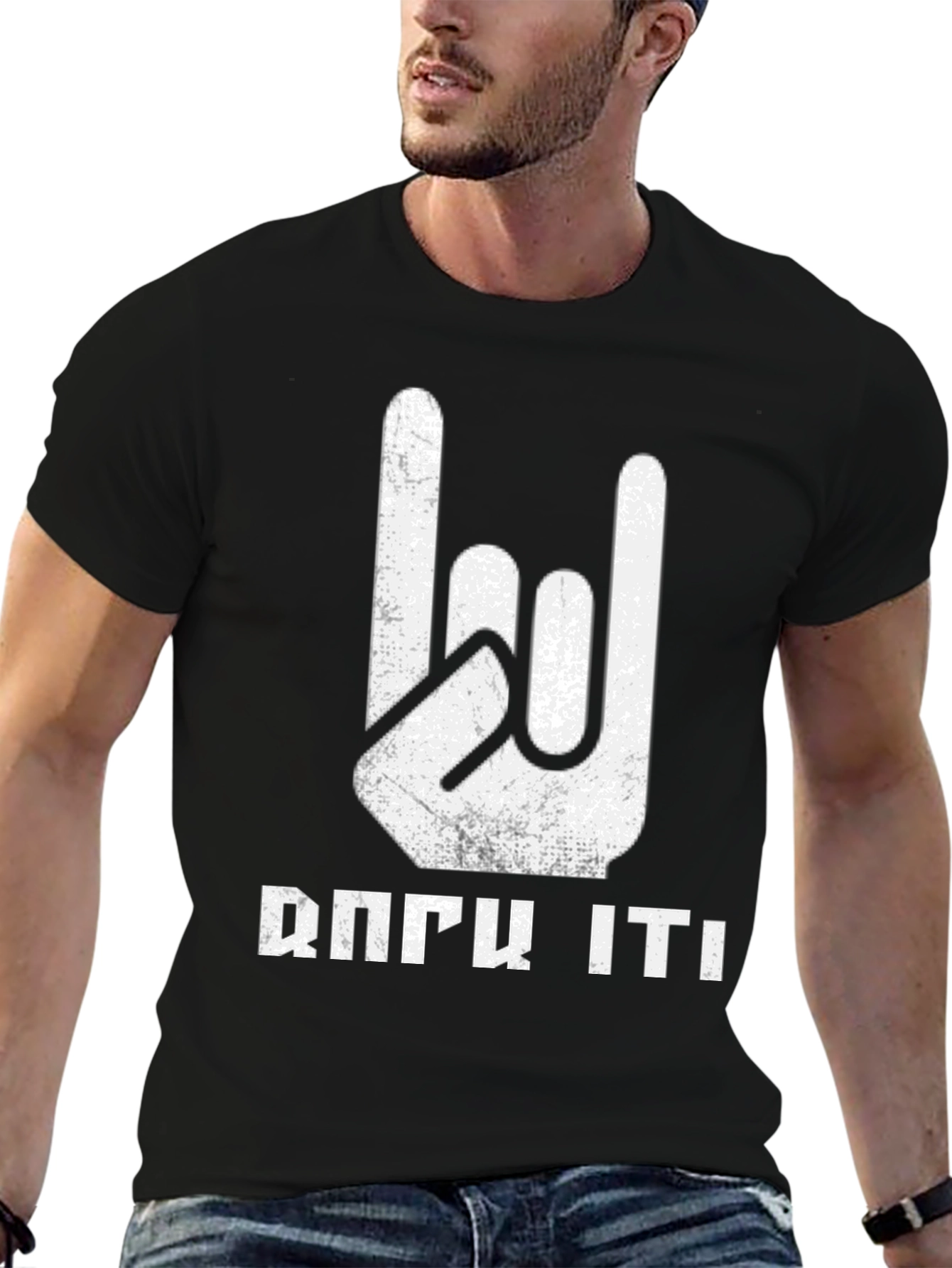 Rock It! Black Graphic Tee