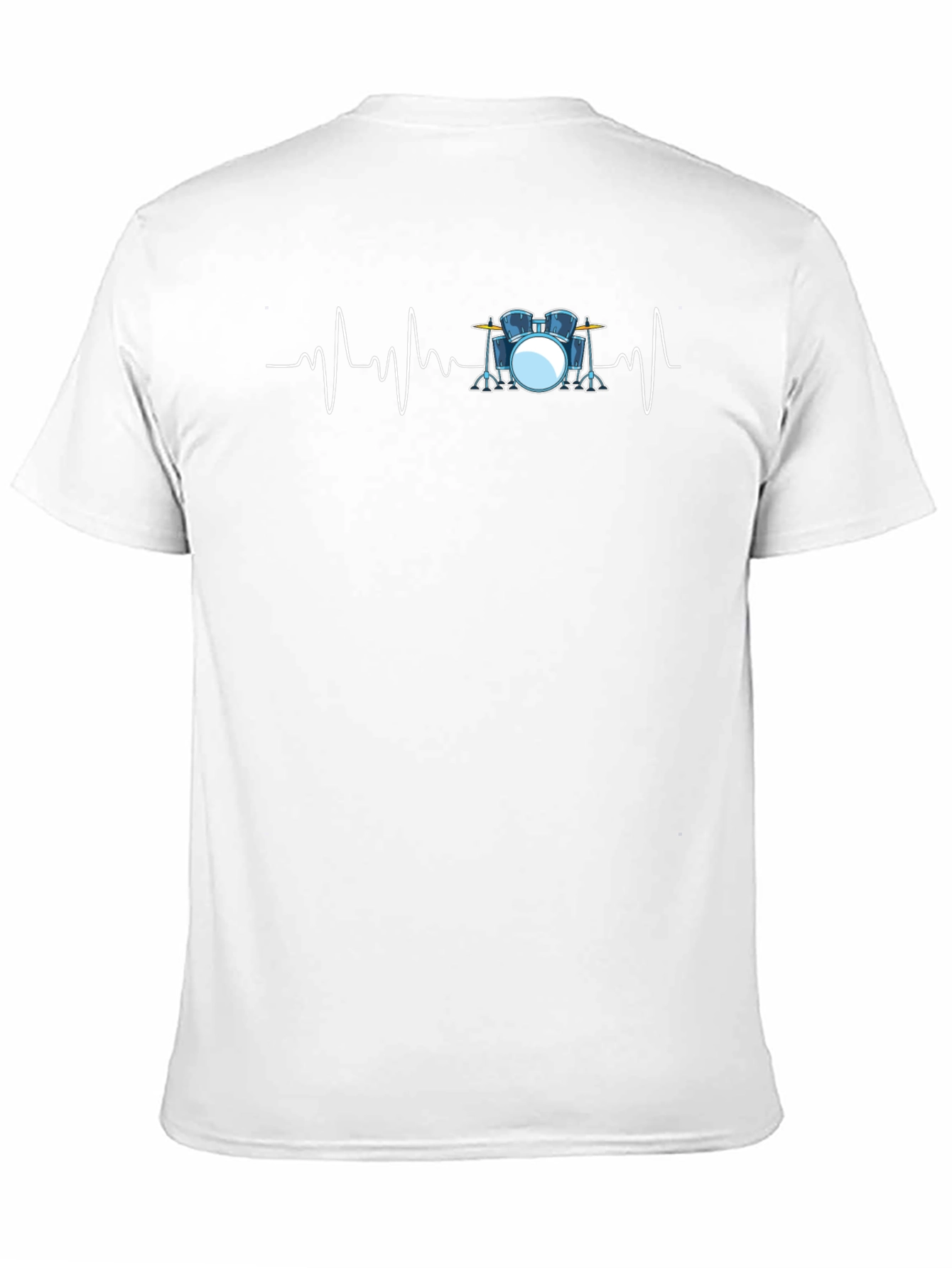Drum Heartbeat Black Graphic T-Shirt