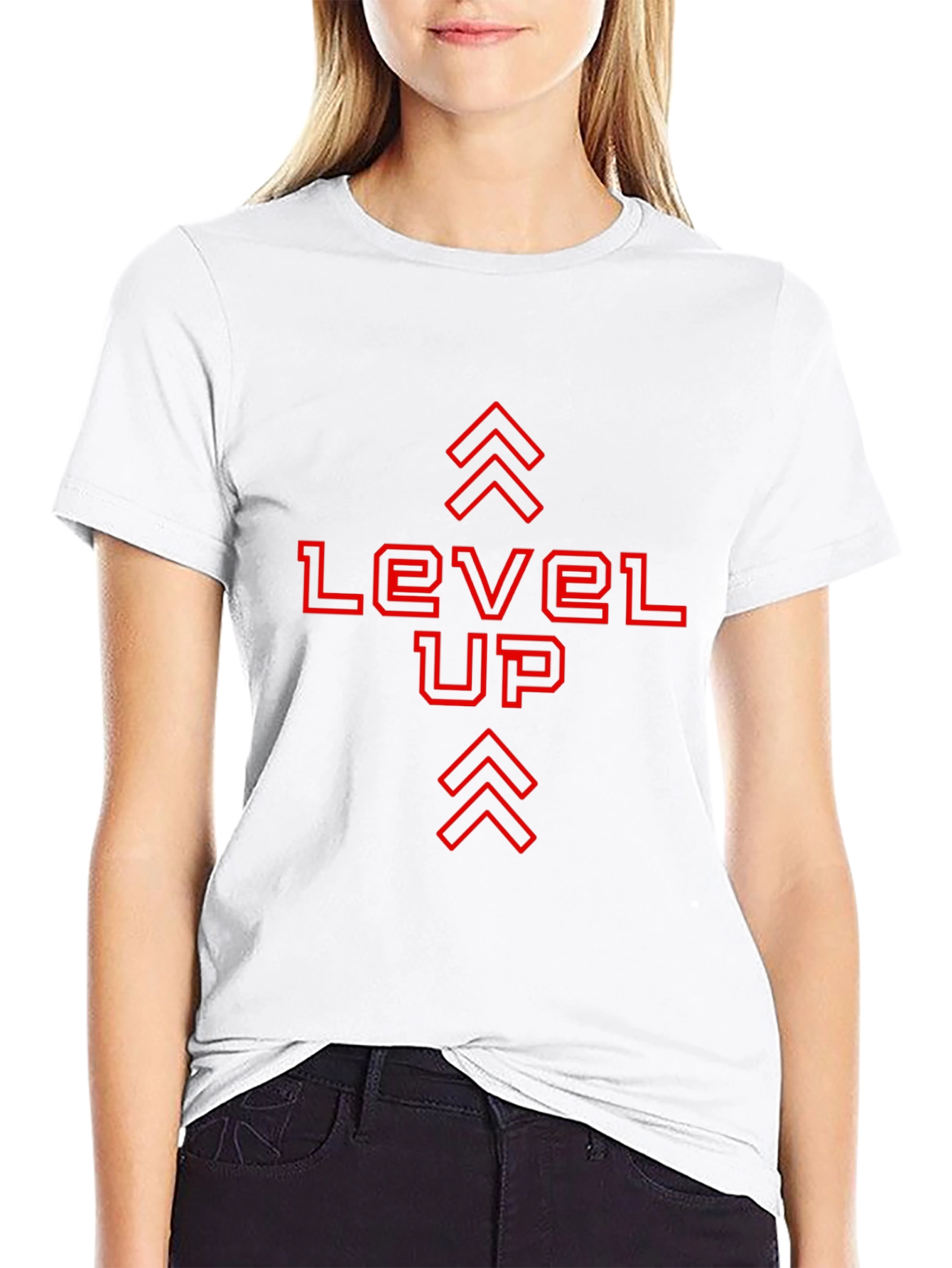 Level Up Graphic Tee - Black Gamer Shirt