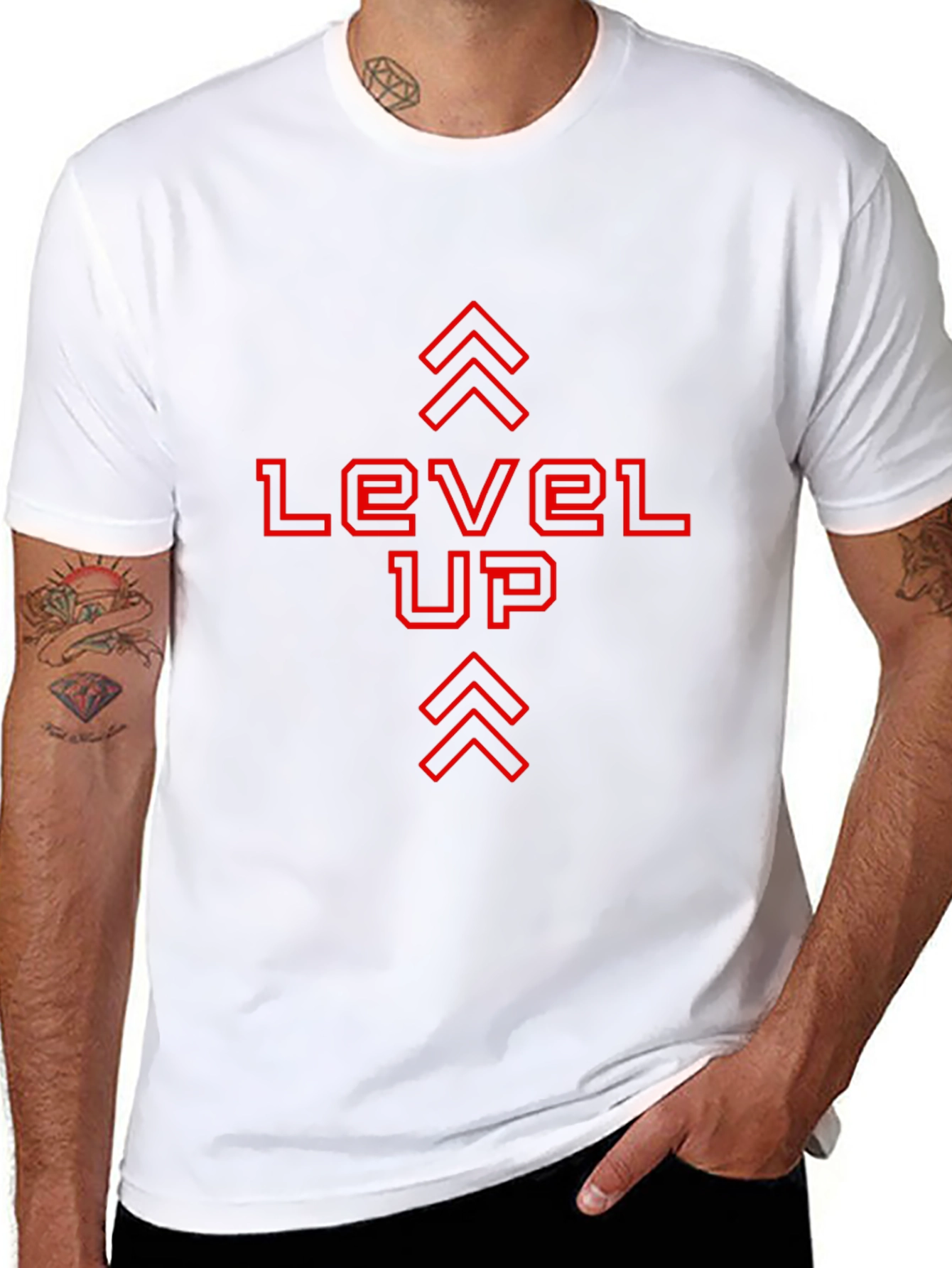 Level Up Graphic Tee - Black Gamer Shirt