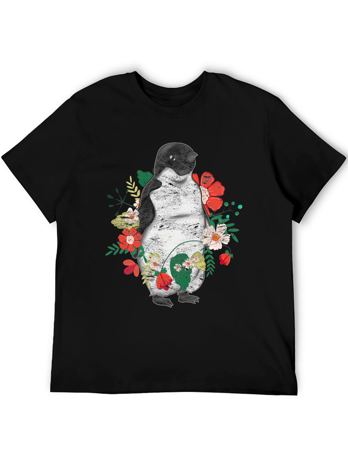 Penguin Floral Graphic T-Shirt