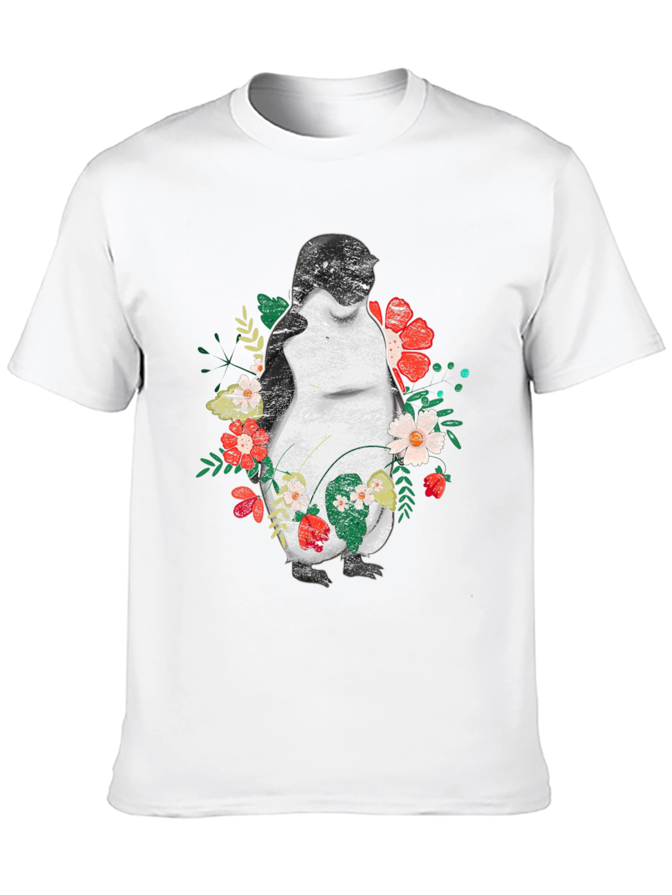 Penguin Floral Graphic T-Shirt