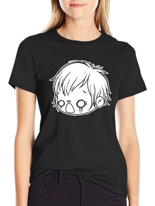 Anime Boy Graphic Black T-Shirt