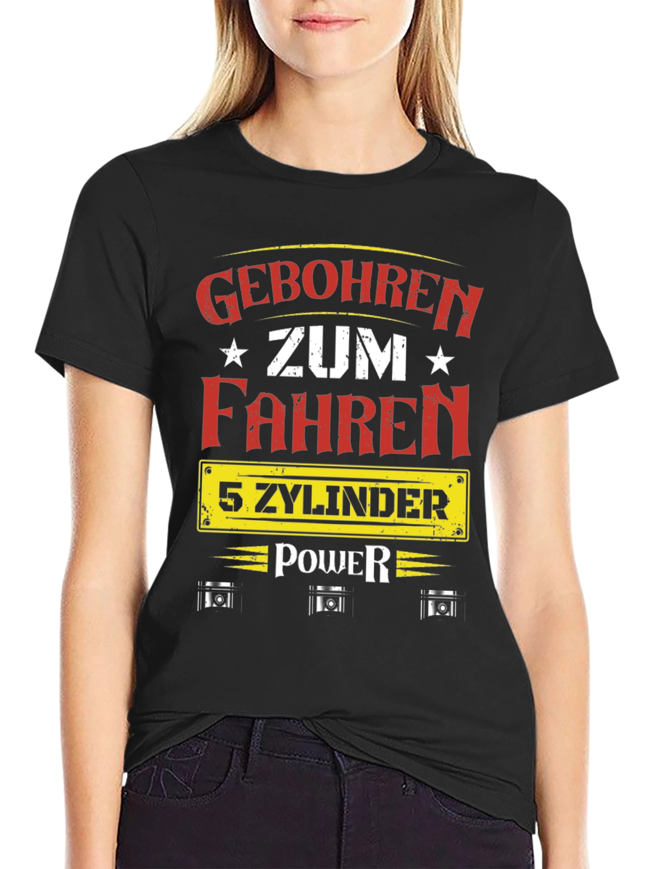 Geboren Zum Fahren 5 Zylinder Power T-Shirt