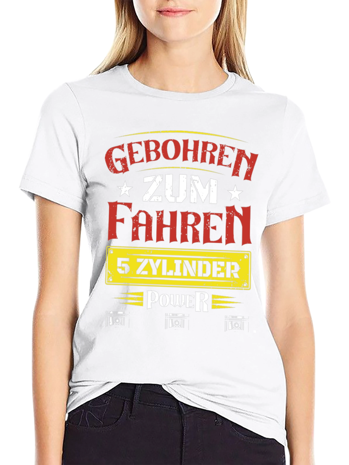 Geboren Zum Fahren 5 Zylinder Power T-Shirt