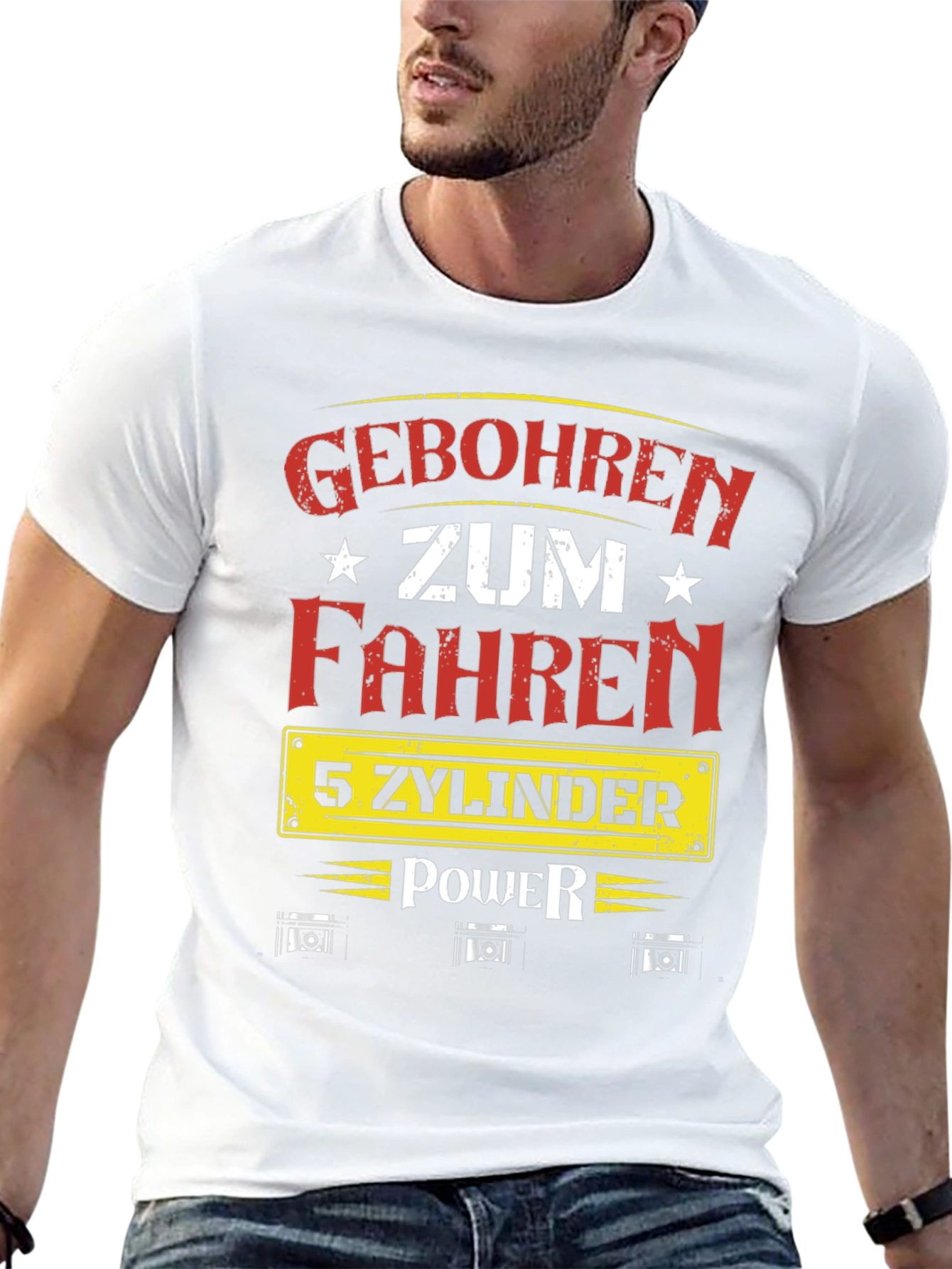 Geboren Zum Fahren 5 Zylinder Power T-Shirt