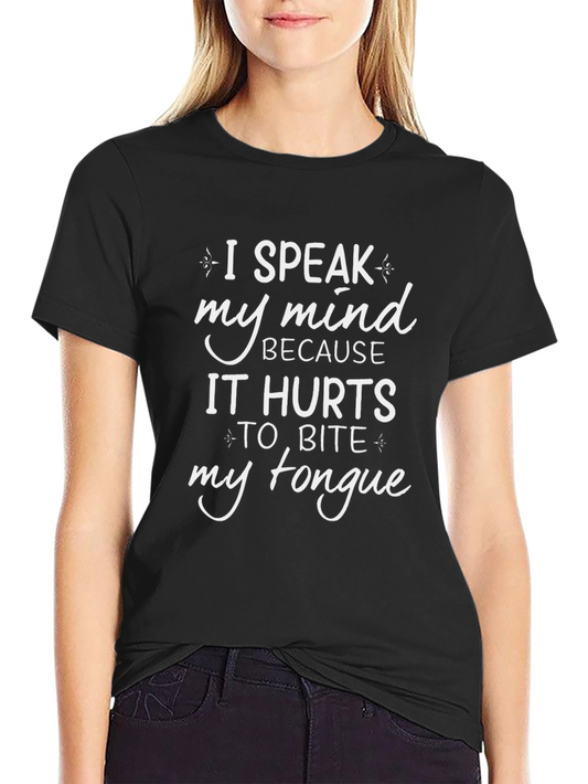 I Speak My Mind Mens Graphic T-Shirt