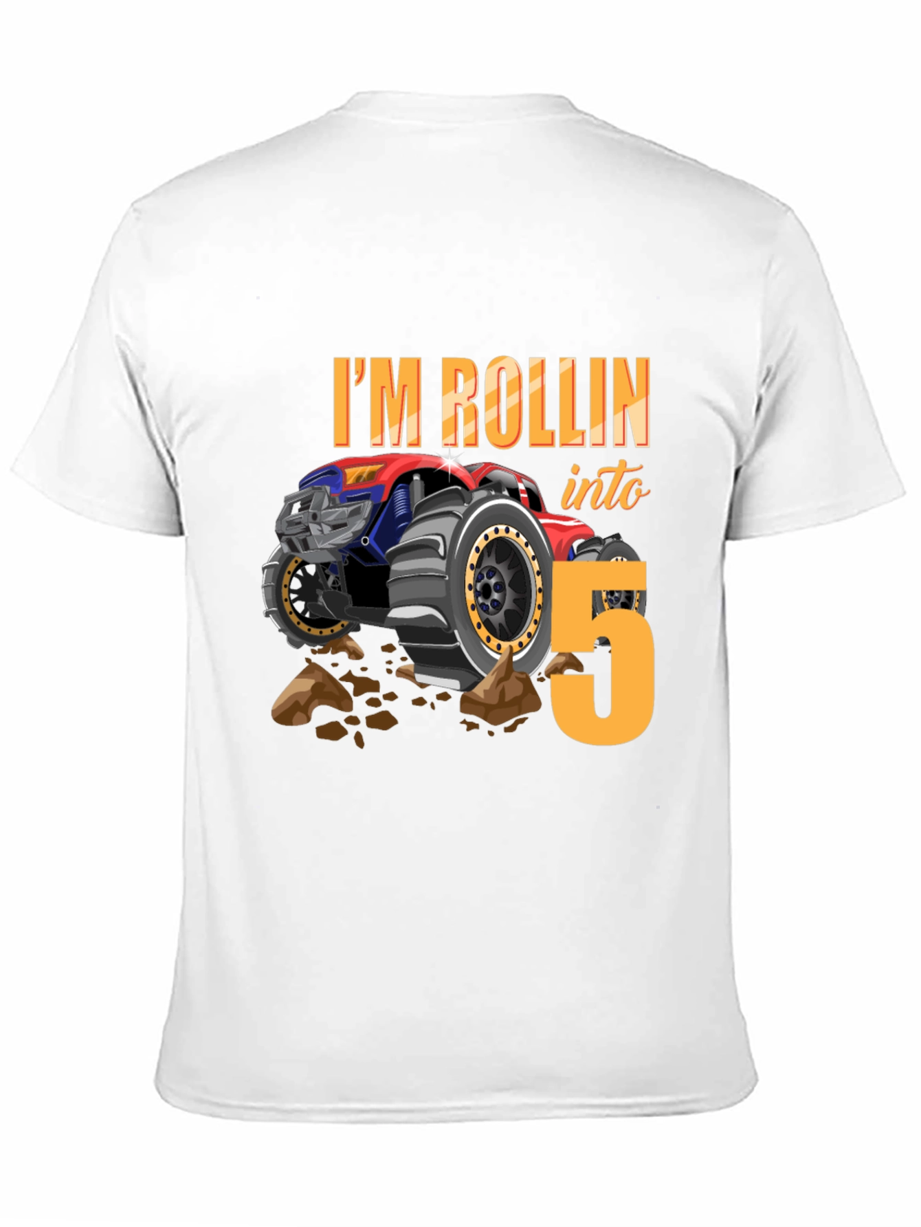 Rolling into 5 Monster Truck Tee