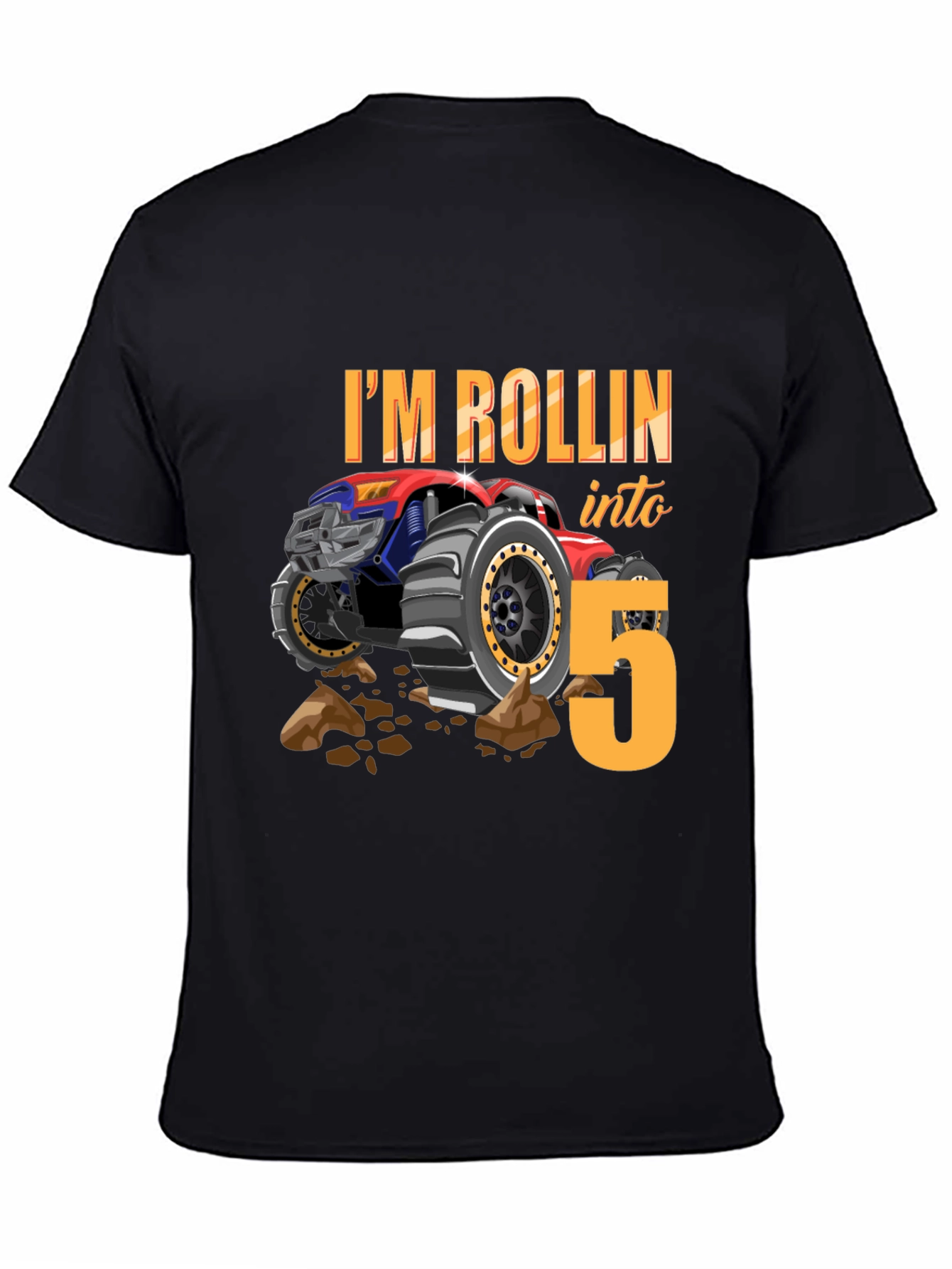 Rolling into 5 Monster Truck Tee