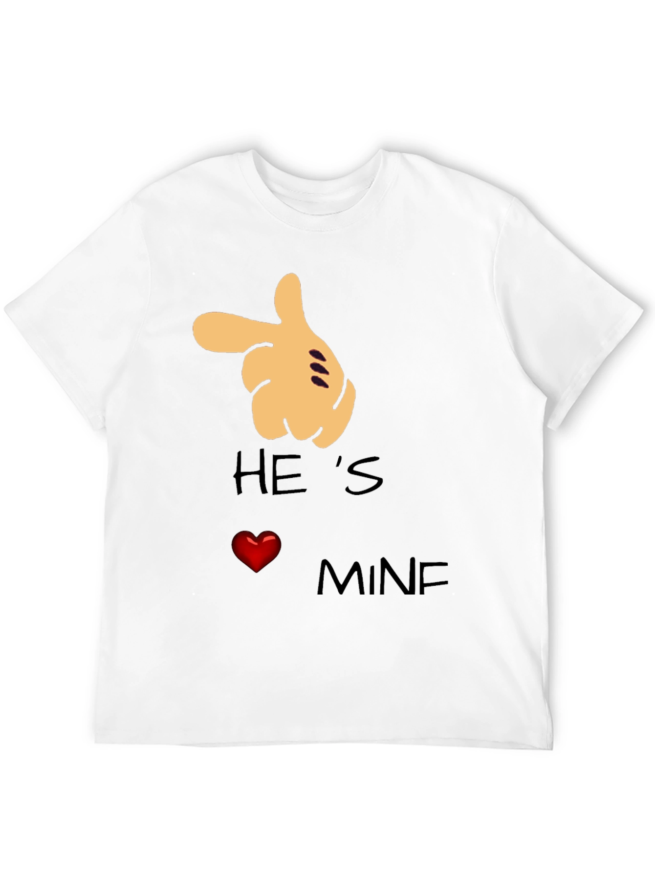 Hes Mine T-Shirt Couple Gift Love Graphic Tee