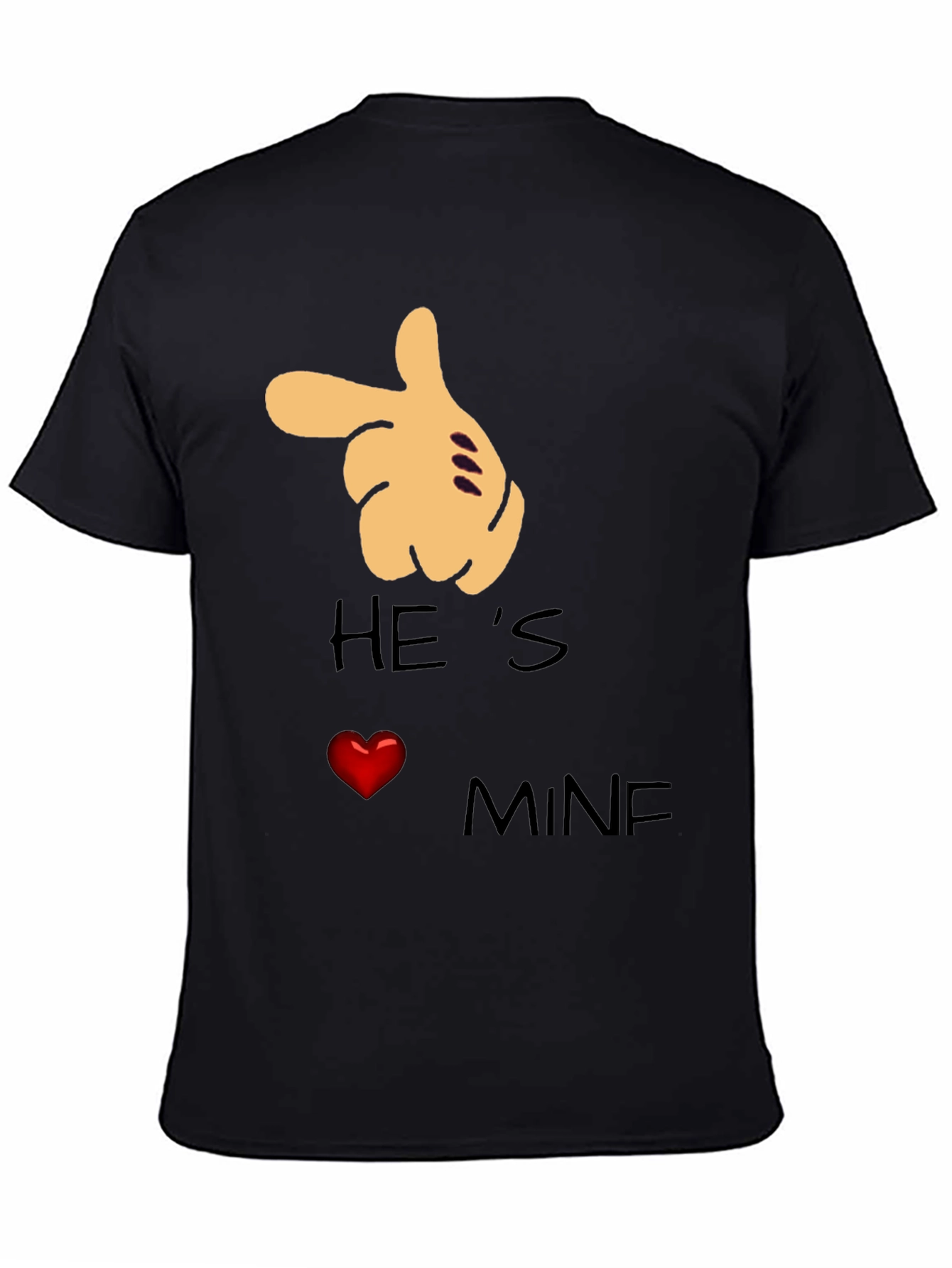 Hes Mine T-Shirt Couple Gift Love Graphic Tee