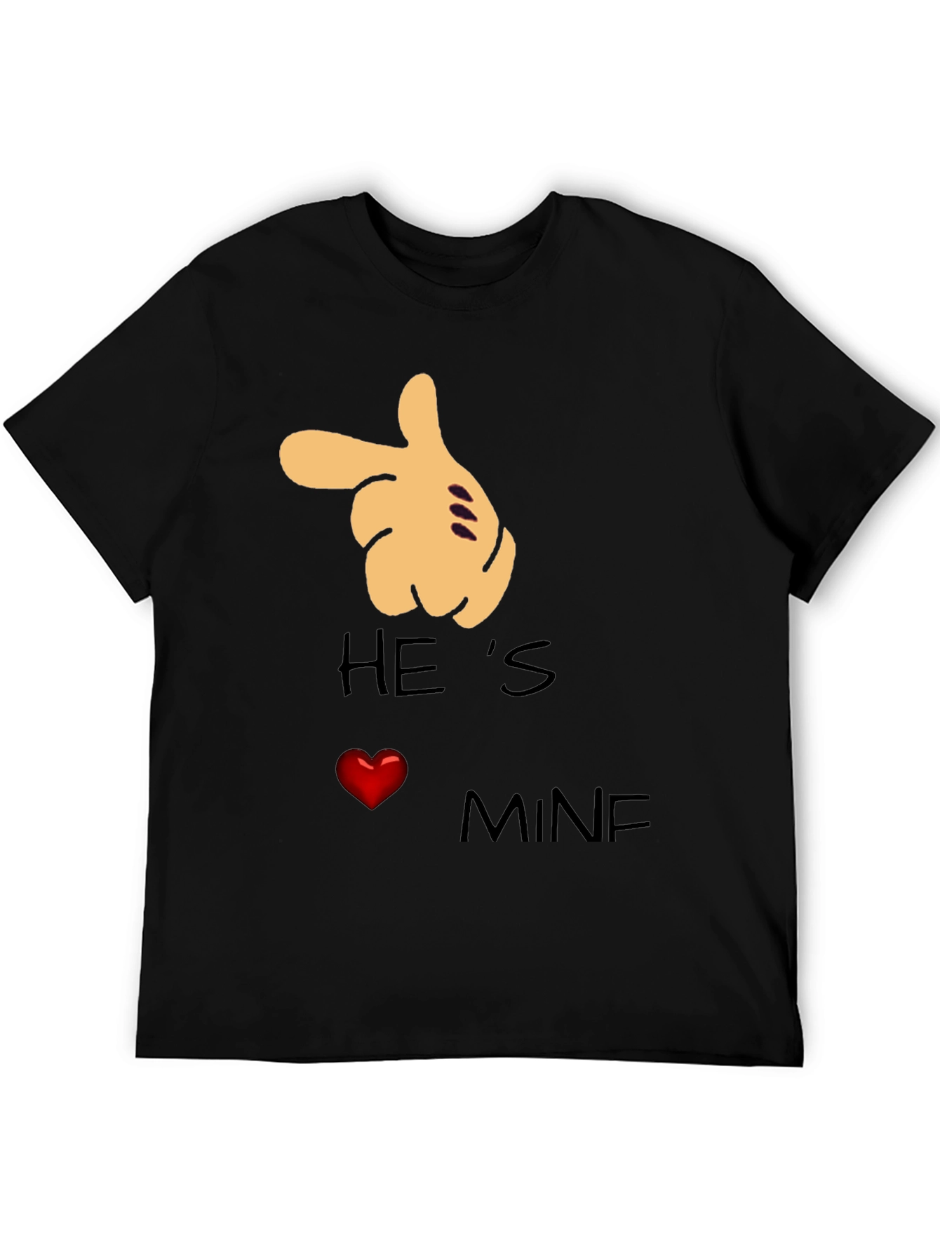 Hes Mine T-Shirt Couple Gift Love Graphic Tee