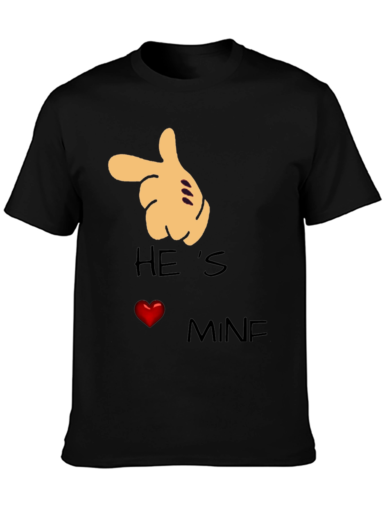 Hes Mine T-Shirt Couple Gift Love Graphic Tee
