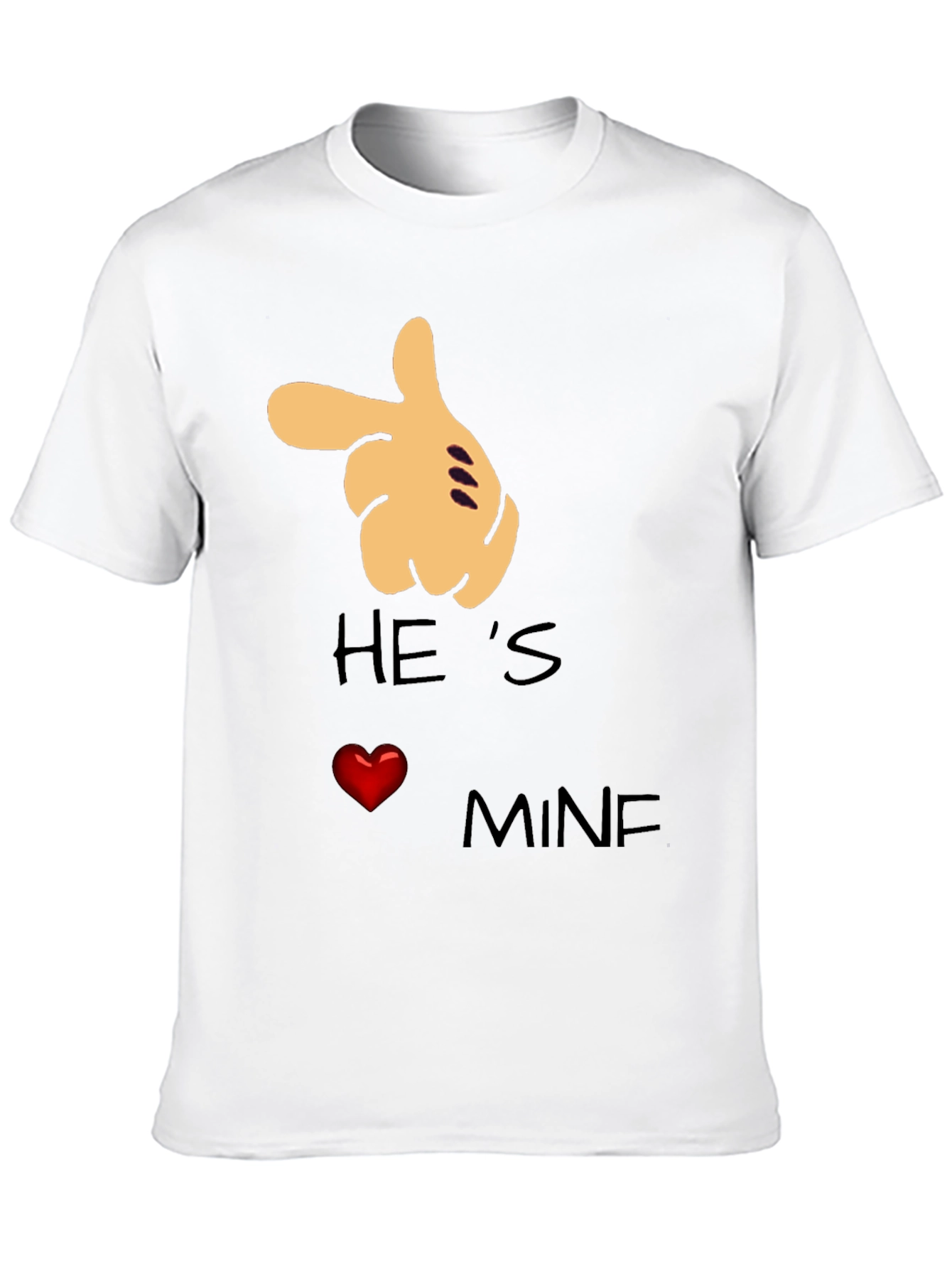 Hes Mine T-Shirt Couple Gift Love Graphic Tee