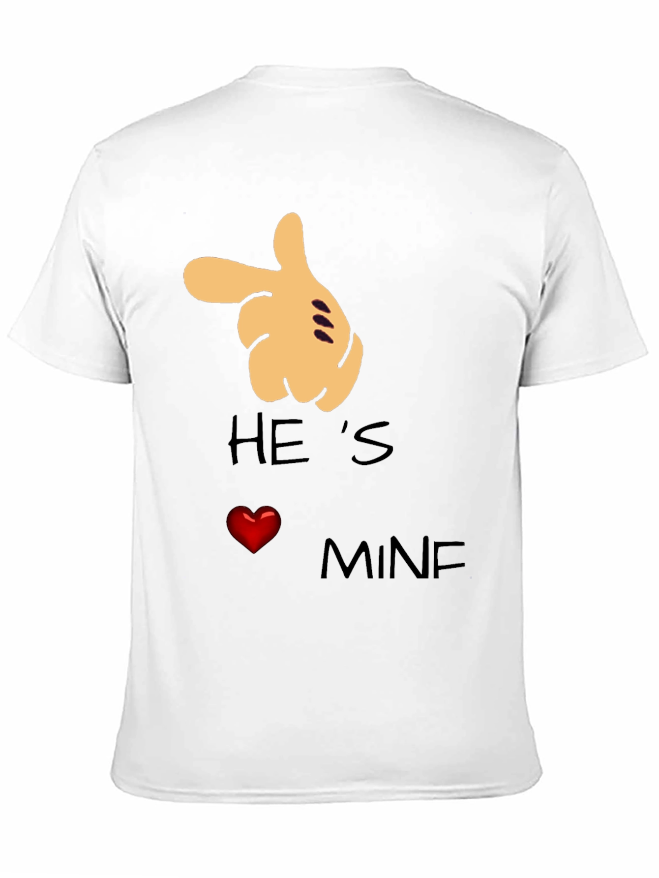 Hes Mine T-Shirt Couple Gift Love Graphic Tee