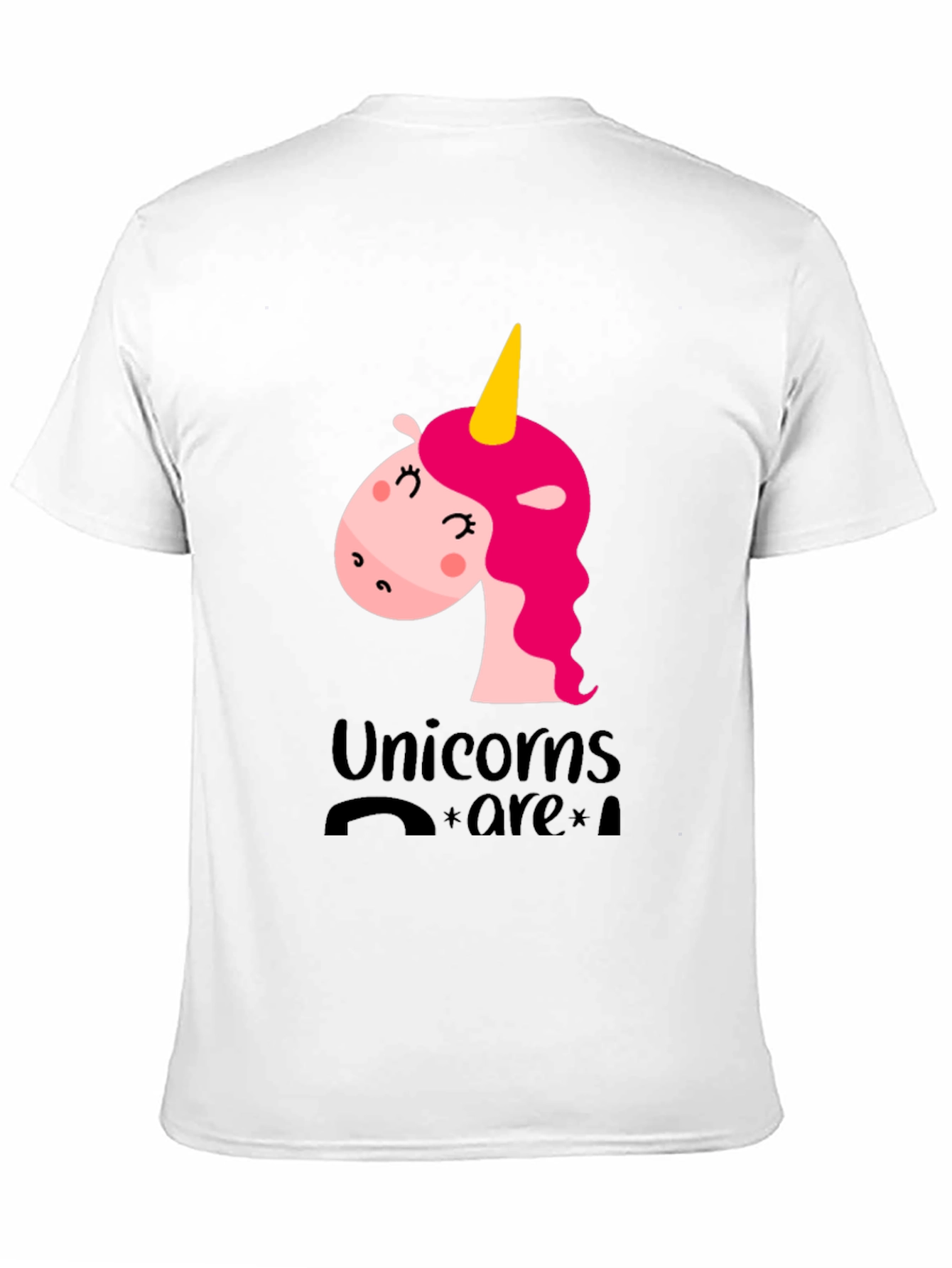 Unicorns Are Real Black T-Shirt