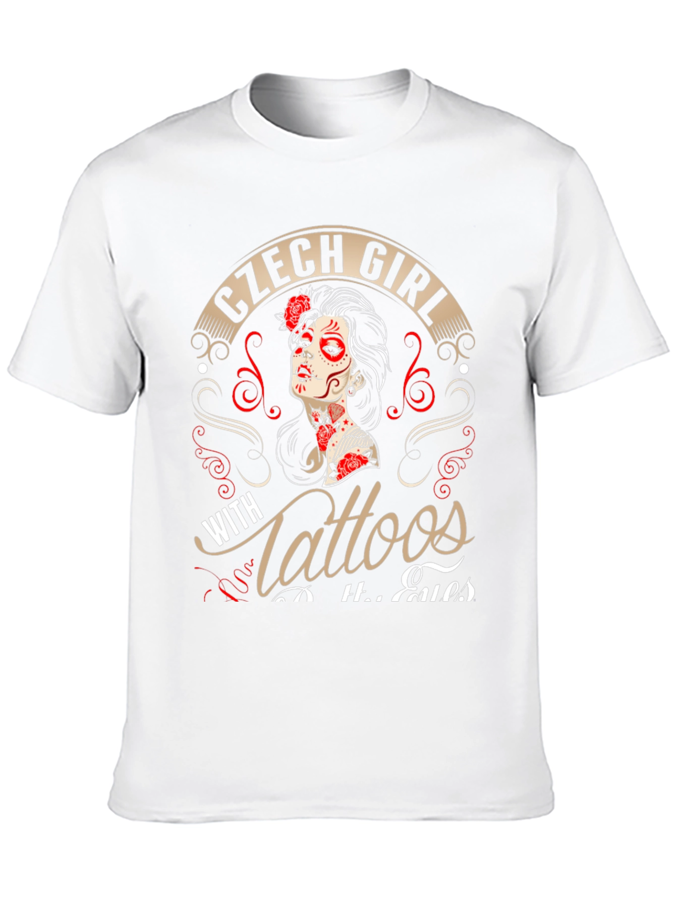 Czech Girl with Tattoos Graphic T-Shirt