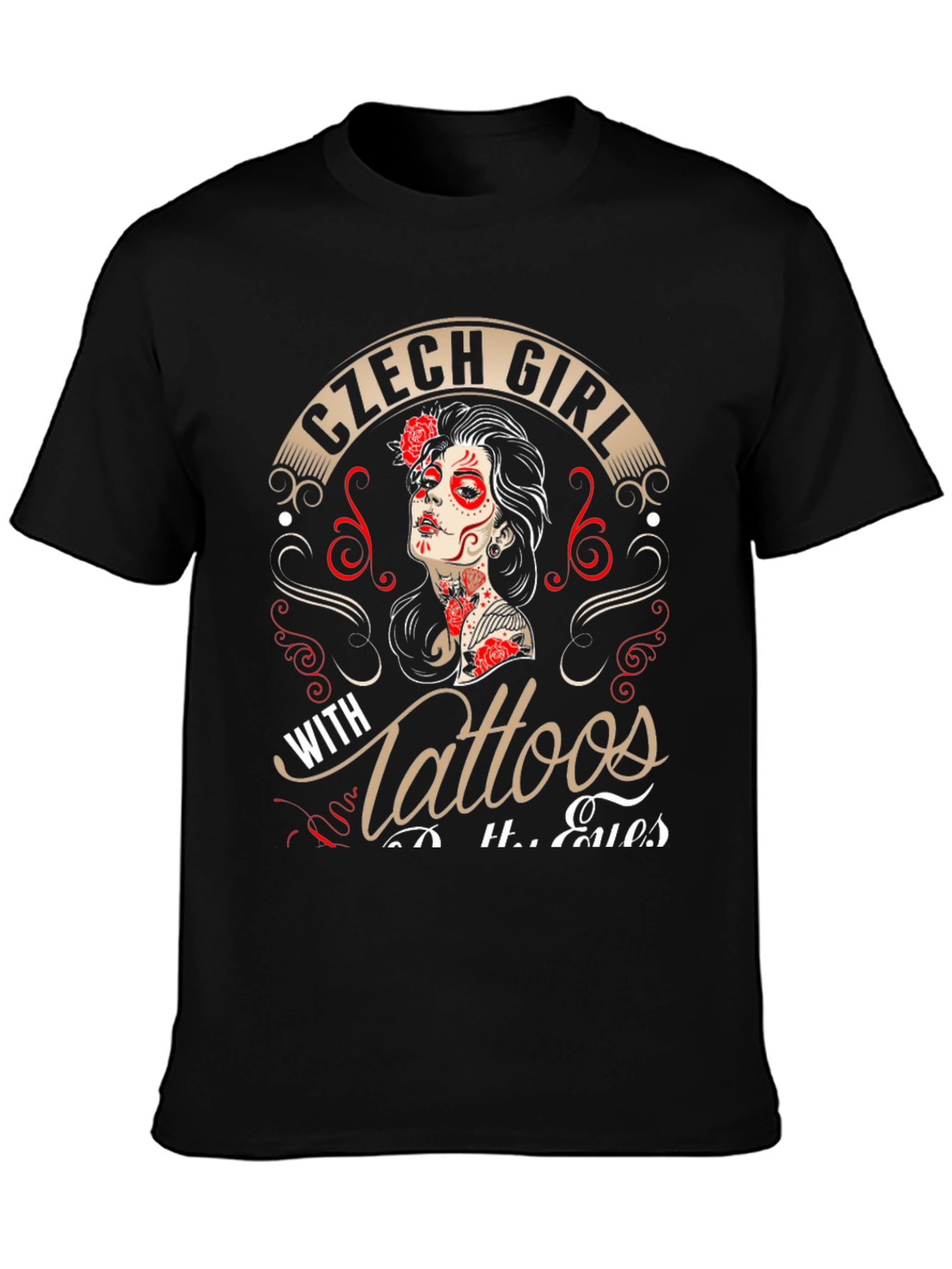 Czech Girl with Tattoos Graphic T-Shirt