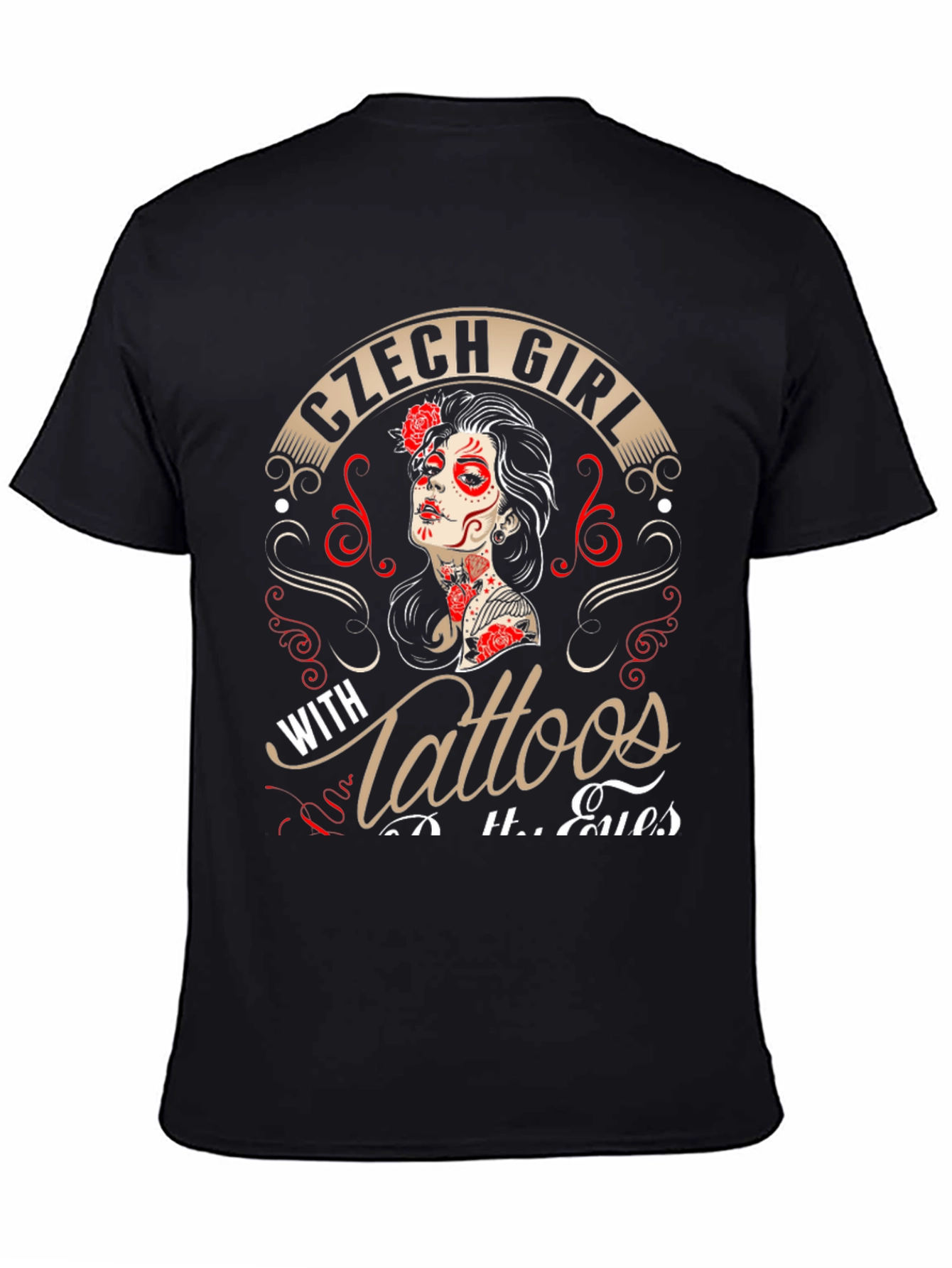 Czech Girl with Tattoos Graphic T-Shirt