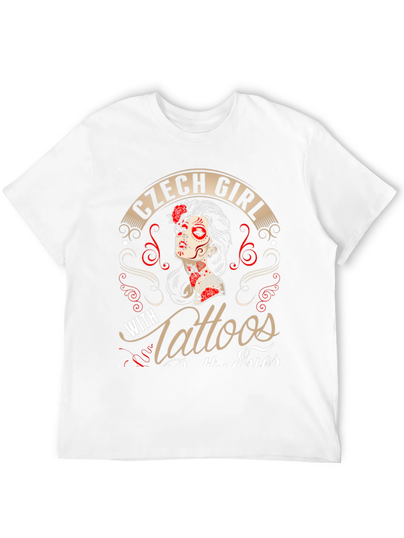 Czech Girl with Tattoos Graphic T-Shirt