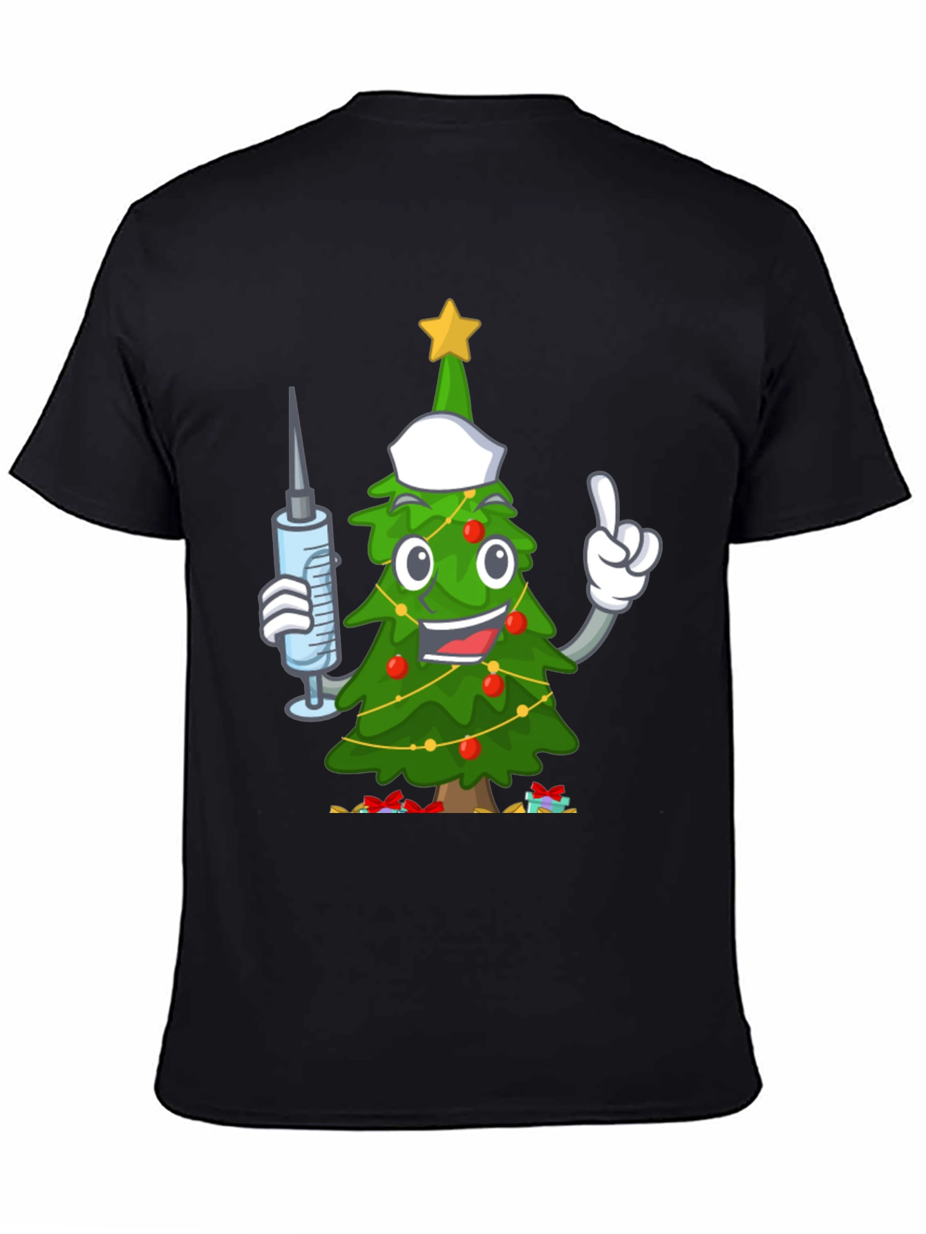 Festive Christmas Tree Nurse T-Shirt