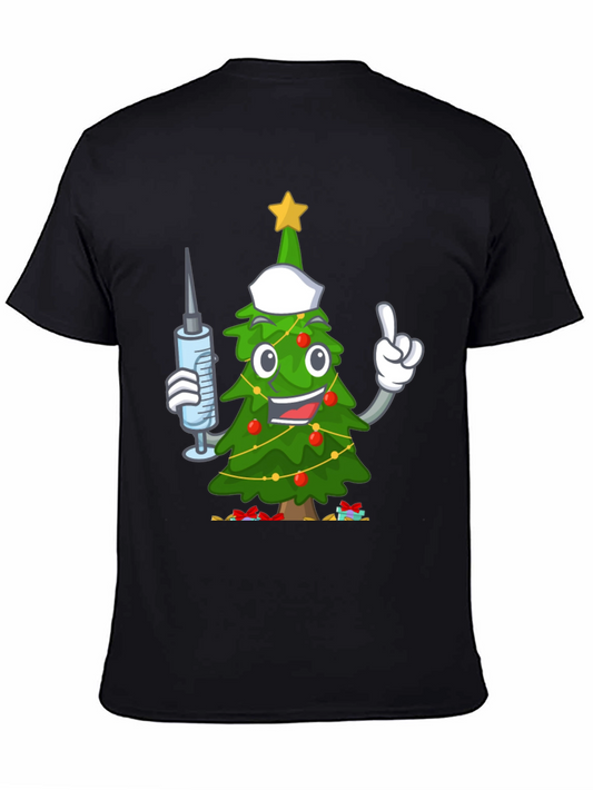Festive Christmas Tree Nurse T-Shirt