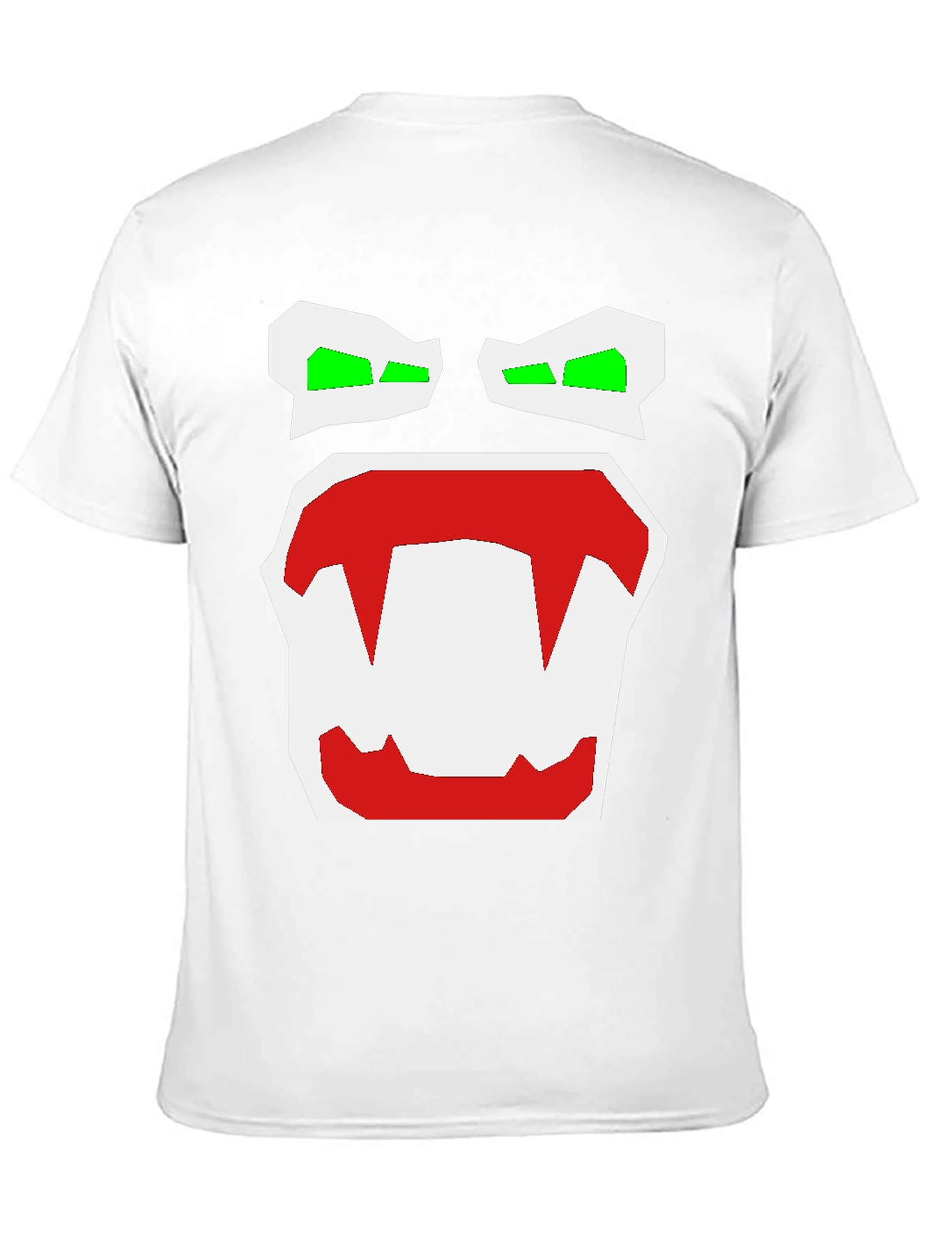 Monster Face Graphic Tee - Black Cotton Blend