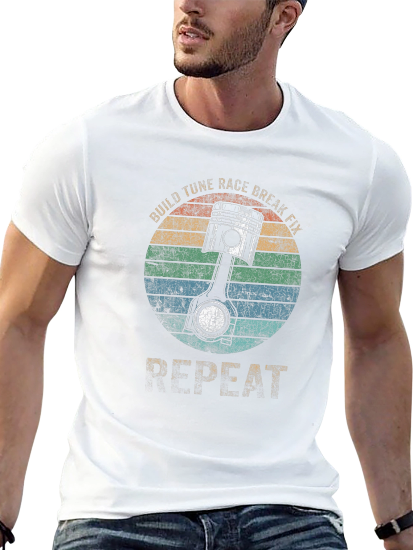 Build Tune Race Break Fix Repeat T-Shirt
