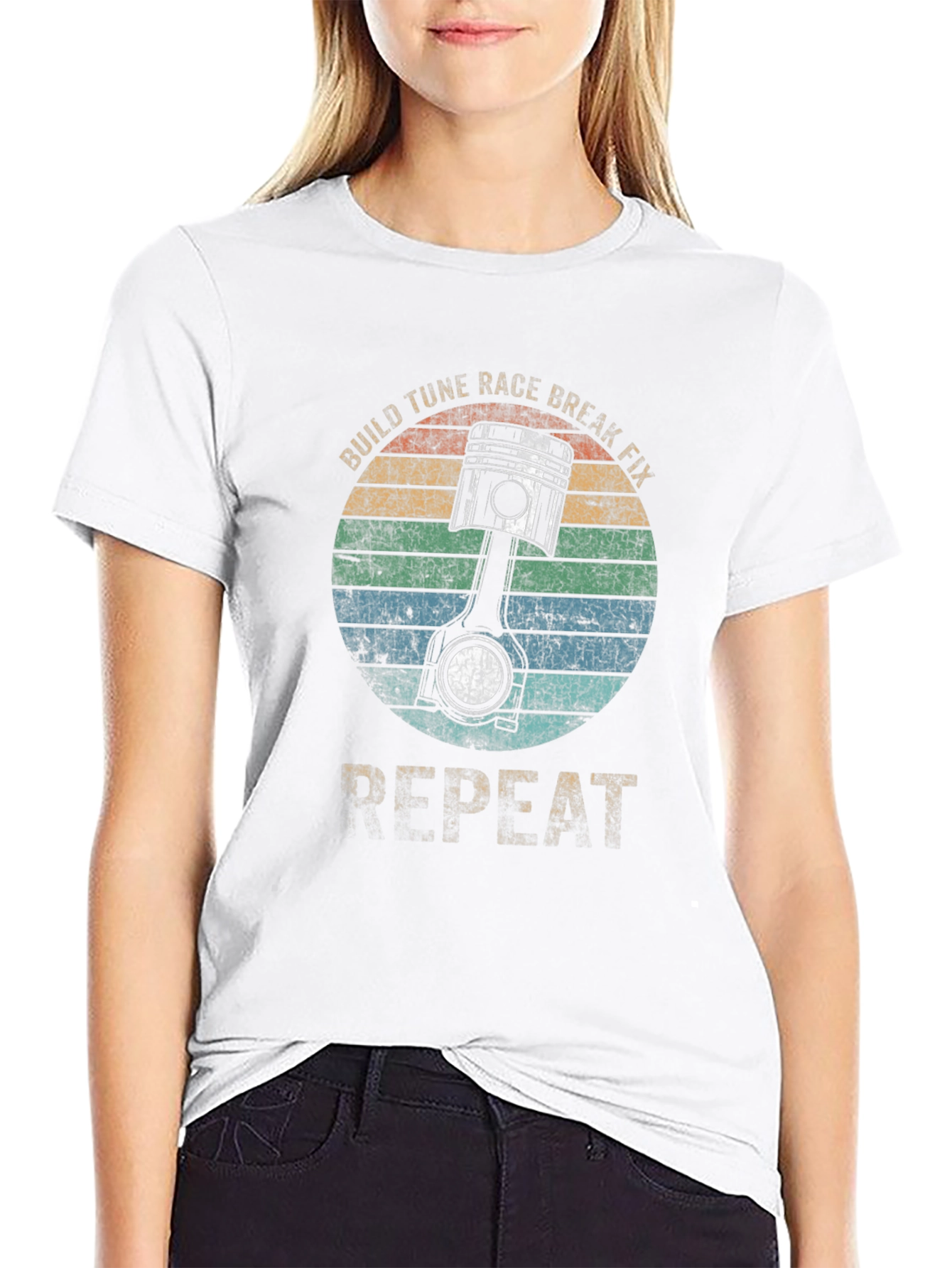 Build Tune Race Break Fix Repeat T-Shirt