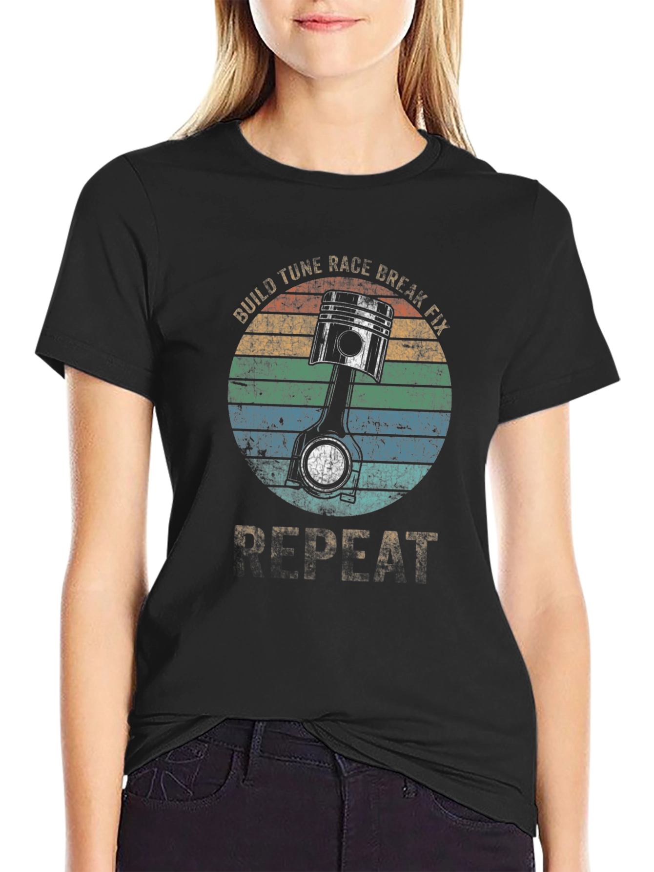 Build Tune Race Break Fix Repeat T-Shirt
