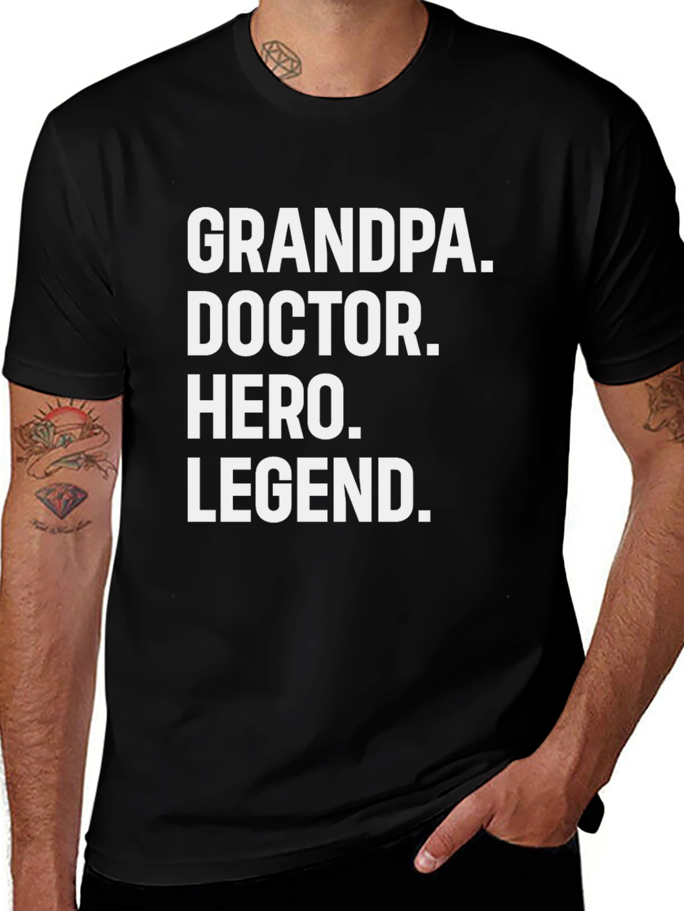 Grandpa Doctor Hero Legend T-Shirt