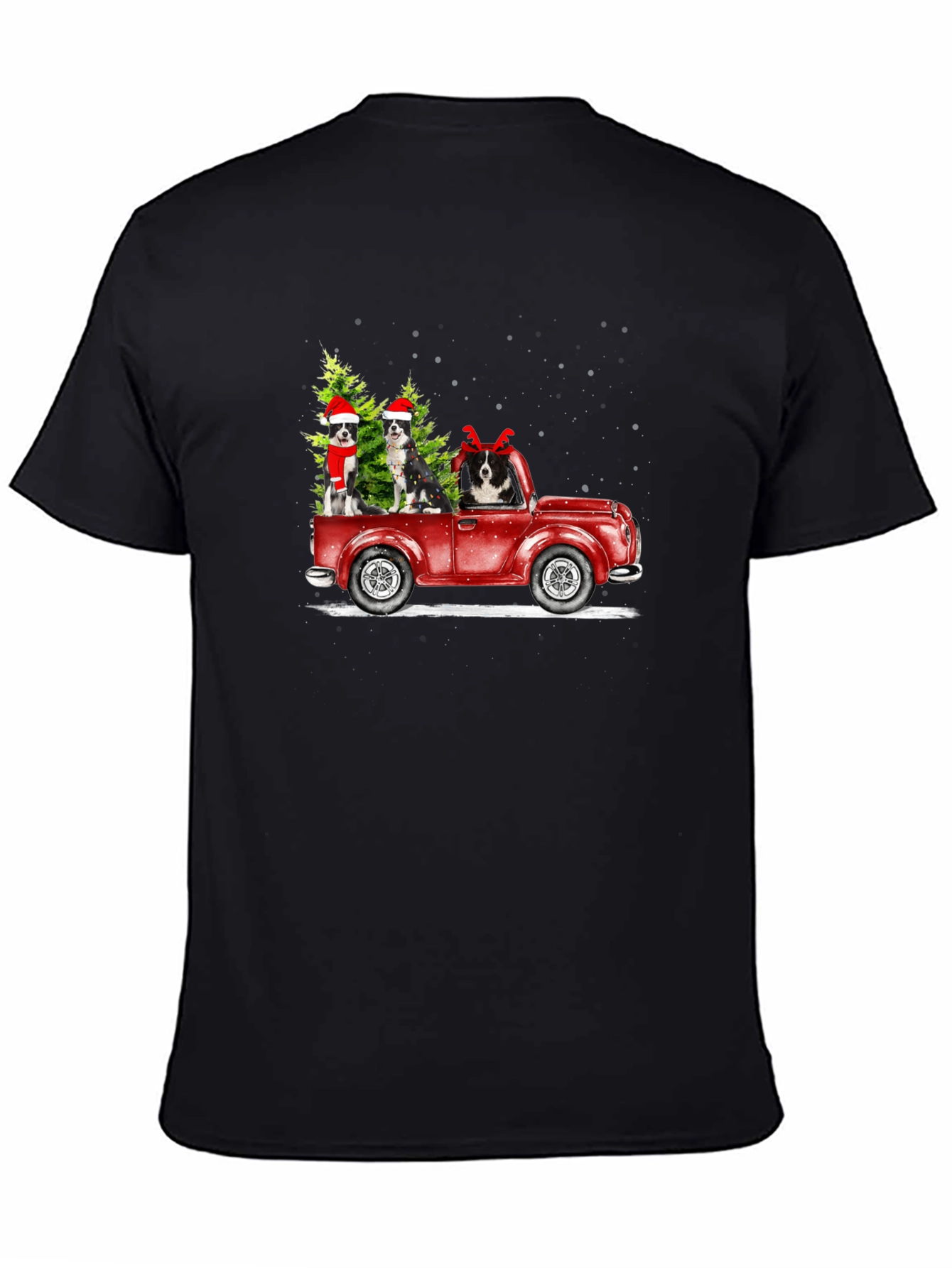Festive Dog Truck Graphic Tee