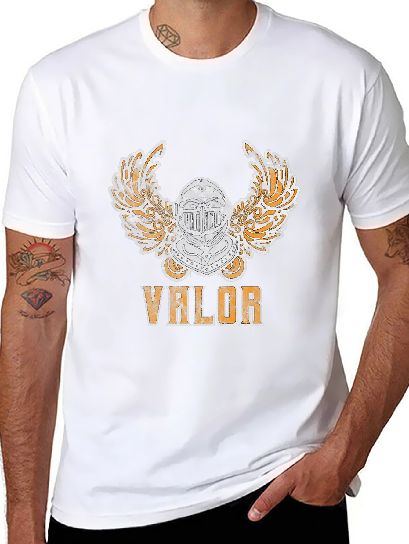 Valor Knight Helmet Graphic Tee