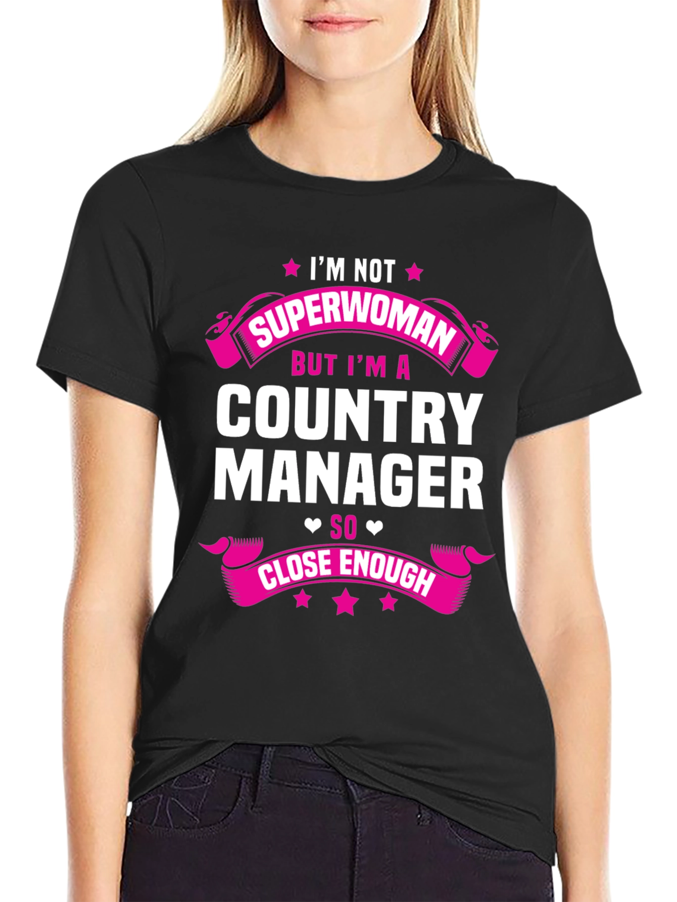 Country Manager Superwoman Funny T-Shirt